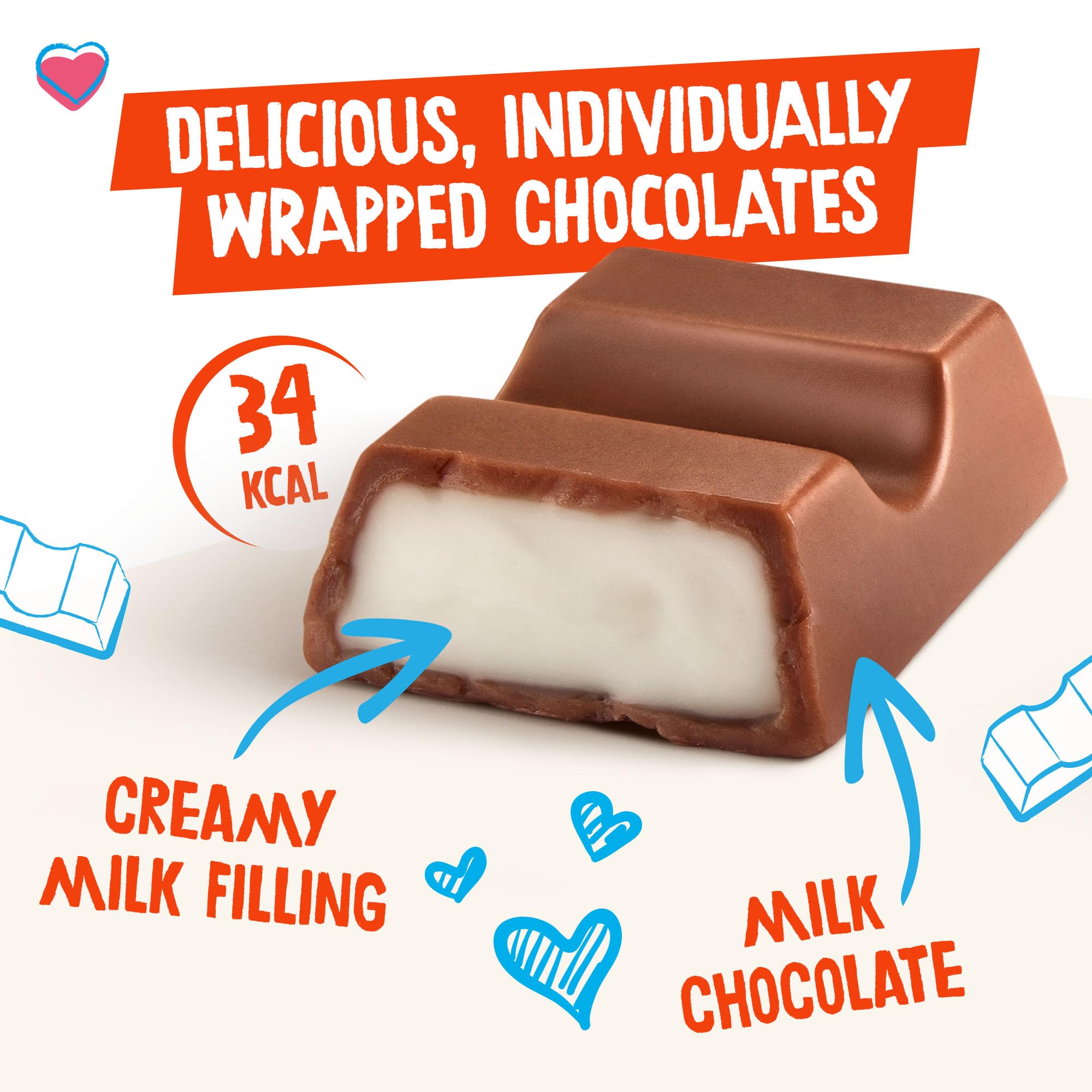 Kinder - Mini Chocolate Bars Dispenser Box, 150 Pieces 3