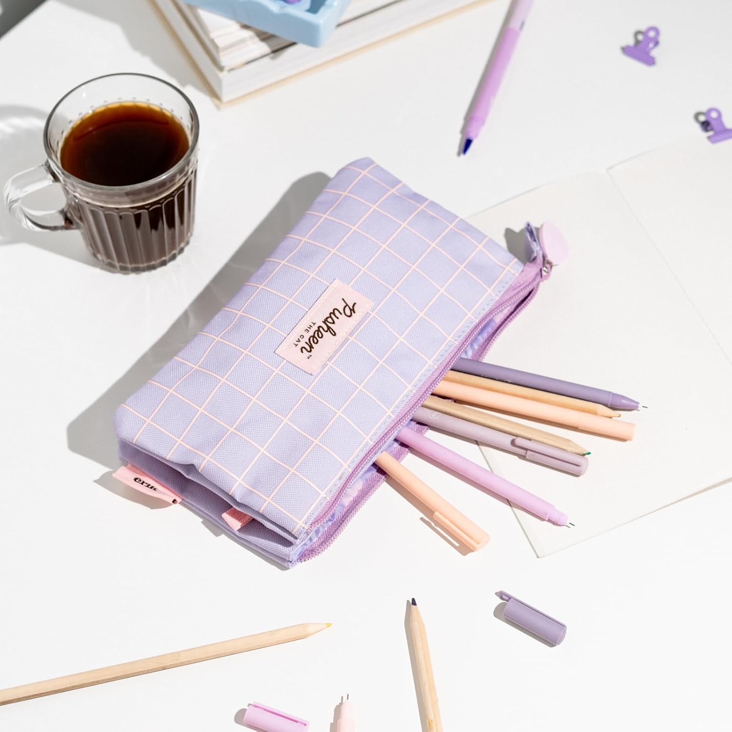 Grupo Erik Pusheen Federmäppchen mit drei Fächern 4