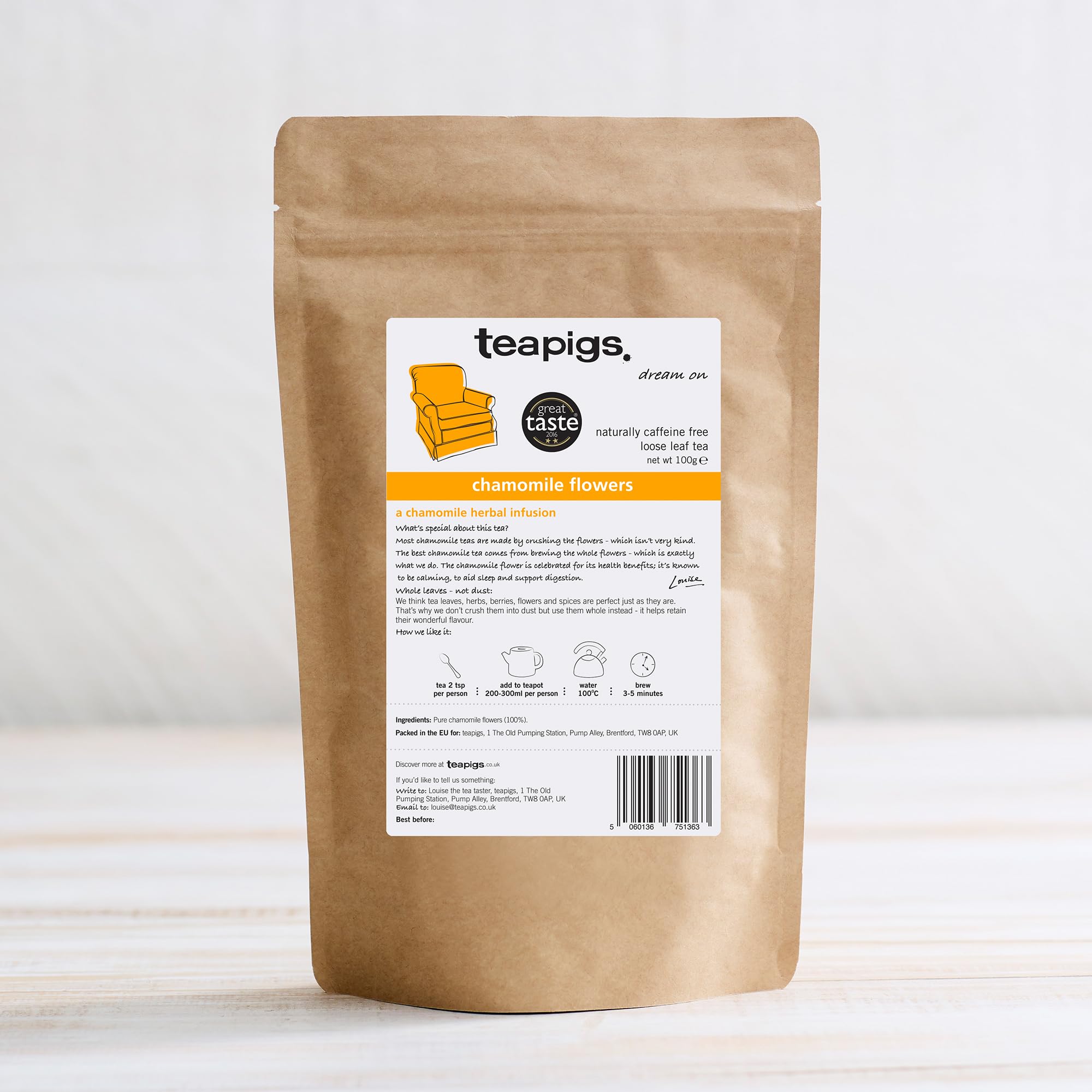 Teapigs - Loser Kamillen-Kräutertee (100 g) 4