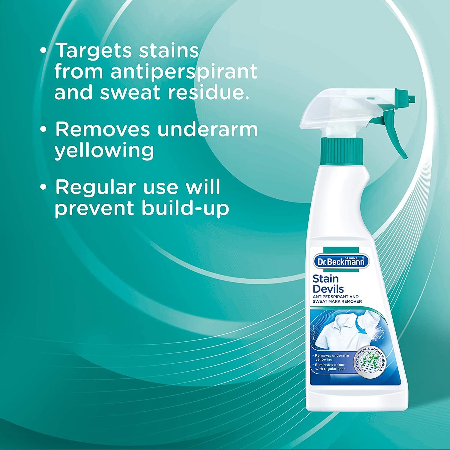 Dr. Beckmann Stain Devils Antiperspirant & Sweat Mark Remover - Stain & Odour Remover Spray 5