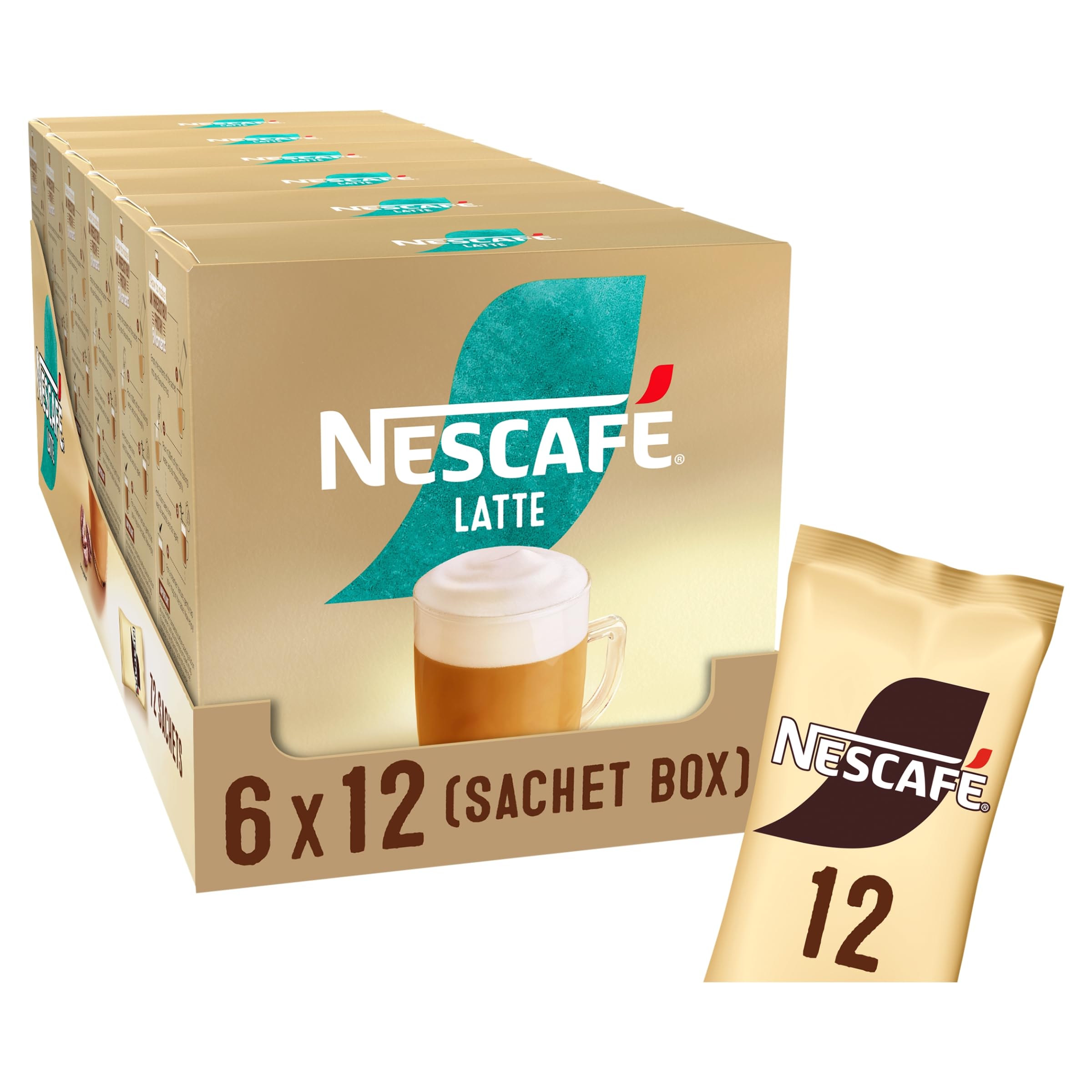 NESCAFÉ Latte Instant Coffee Sachets - 72 x 18g 3