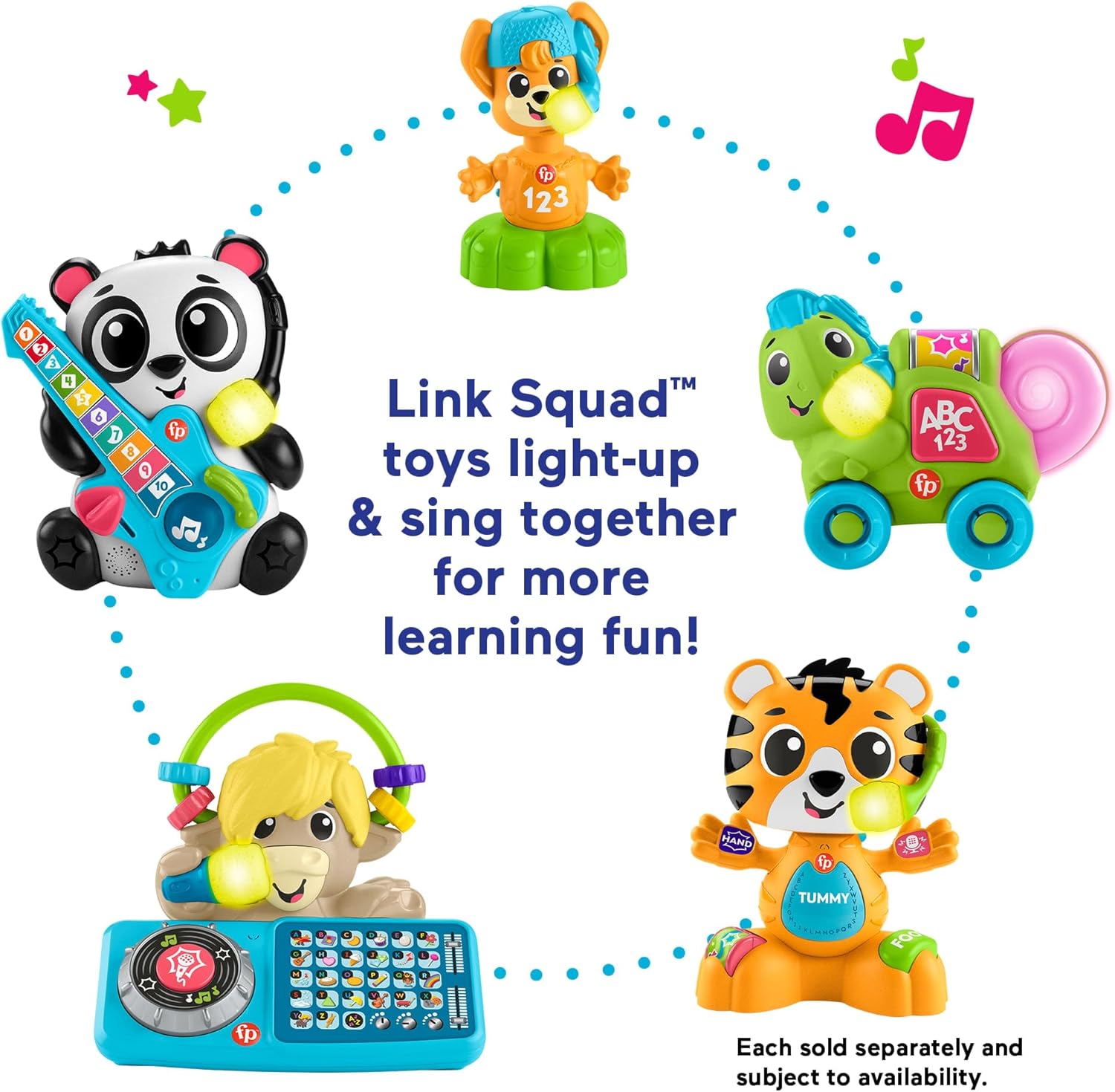 Fisher-Price Link Squad Opposites Fox - Interactive Musical Toy with Lights & Motion for 9+ Months 2