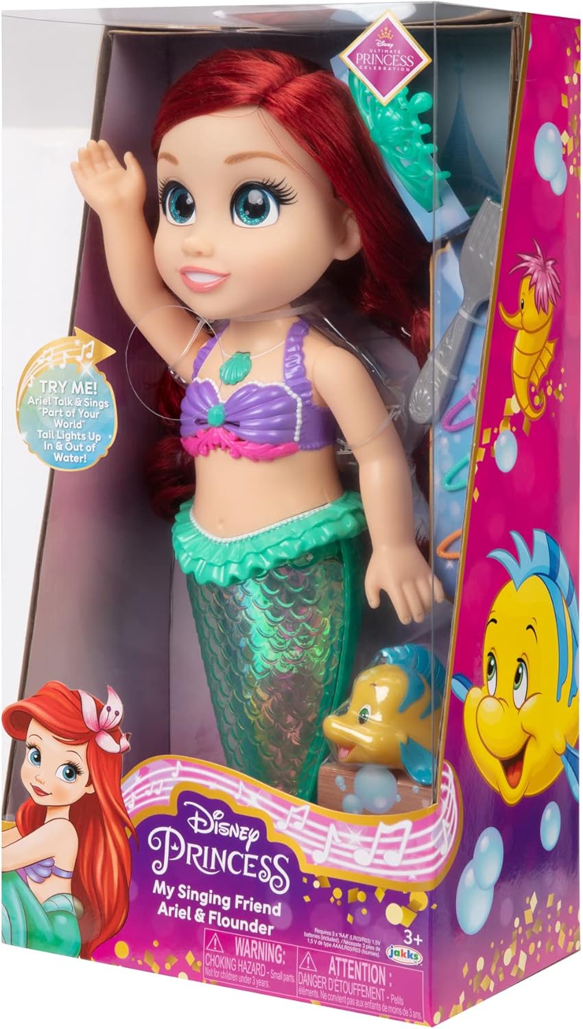 Disney Princess My Singing Friend Ariel Doll - 14" Singing & Light-Up Feature Doll 8