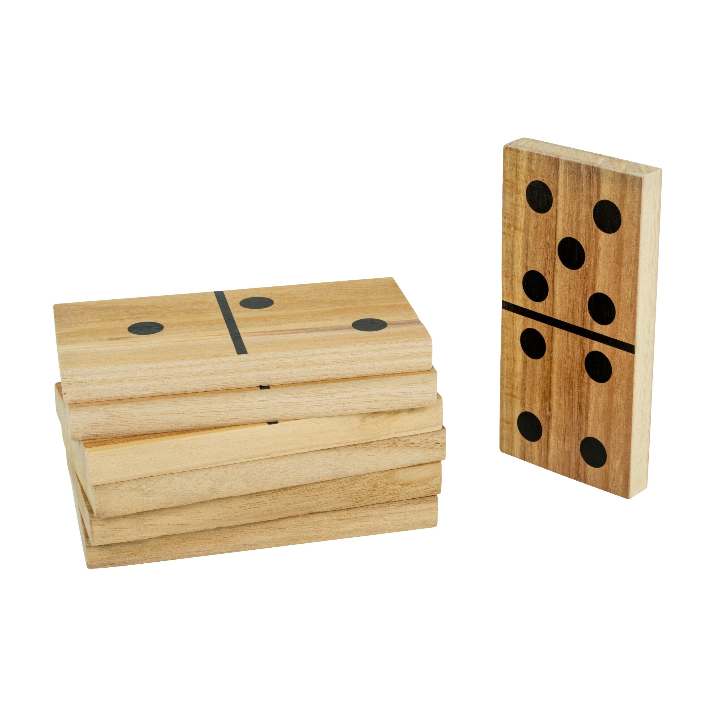 TP Toys Giant Wooden Dominoes Outdoor Family Game with 28 FSC-Certified Tiles 3