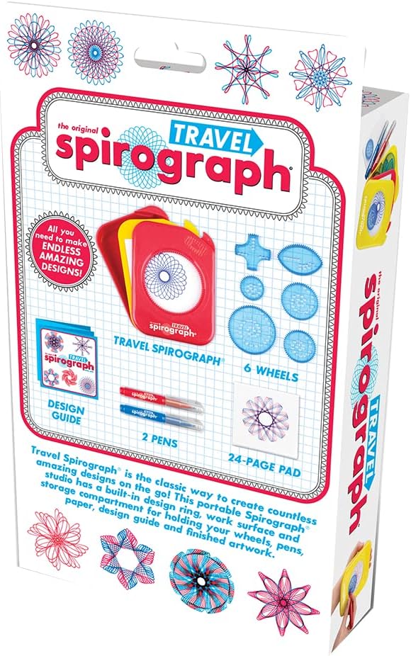 Spirograph Travel - Portable Art & Design Playset for Kids 8+ 8