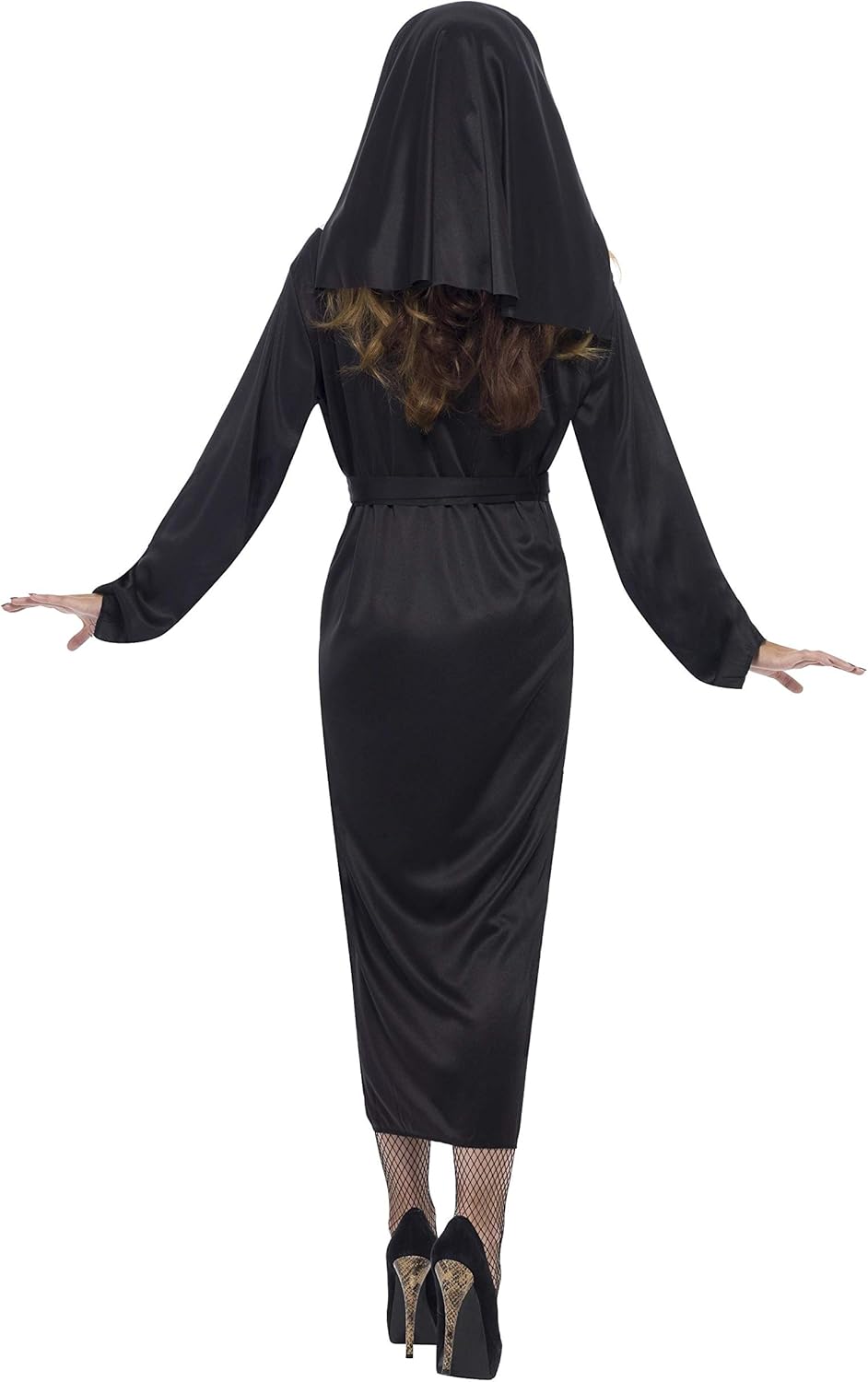 Smiffys Women's Nun Costume - Dress, Belt & Headdress, Size 12-14 5