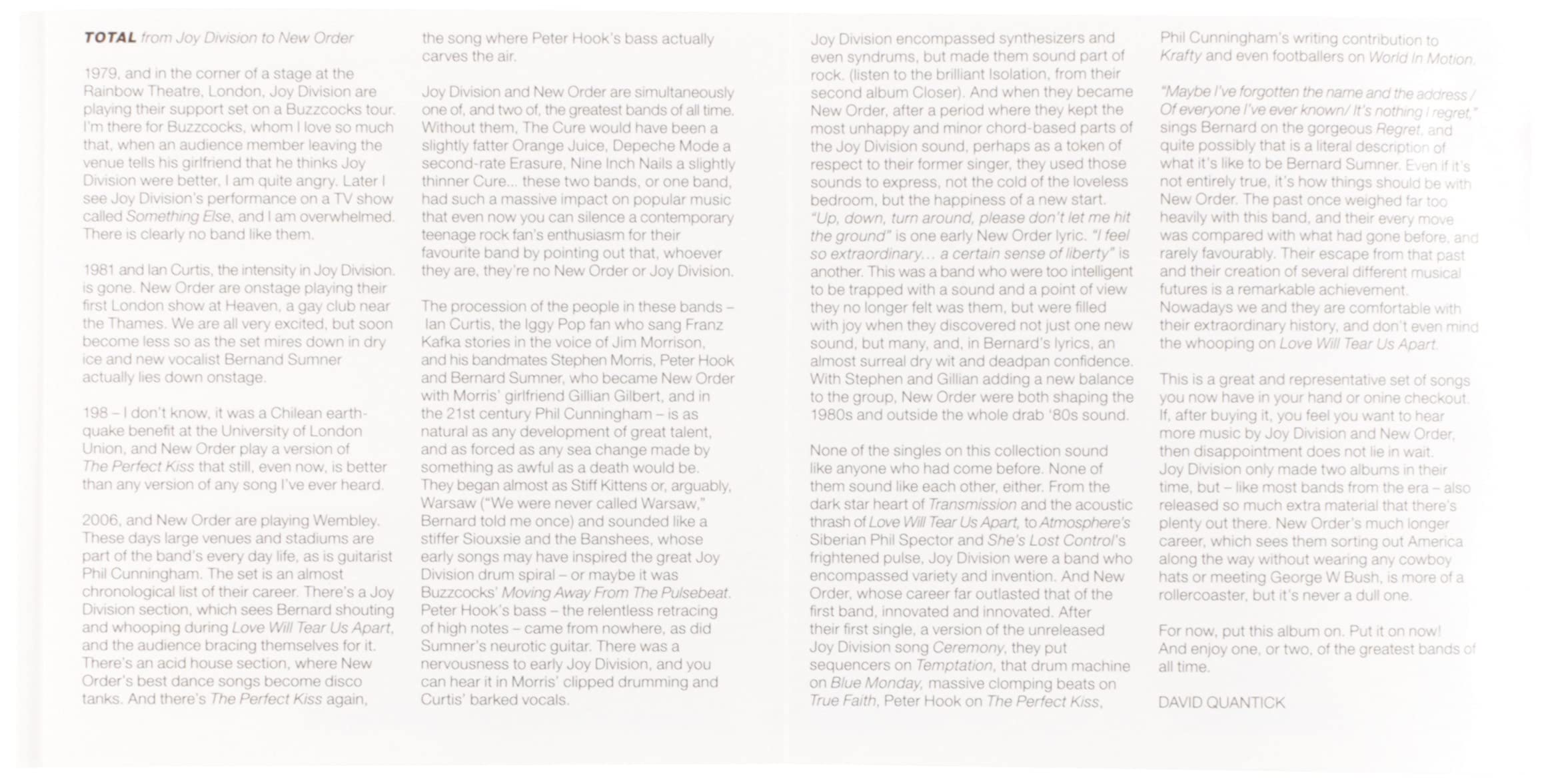 New Order - Total: From Joy Division To New Order [Audio CD] 10