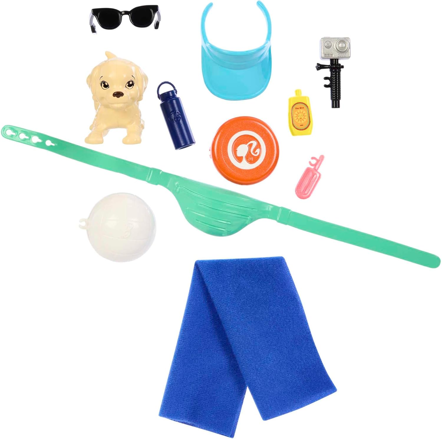 Ken Doll with Surfboard and Pet Puppy - Poseable Beach Playset for Kids 5+ 3