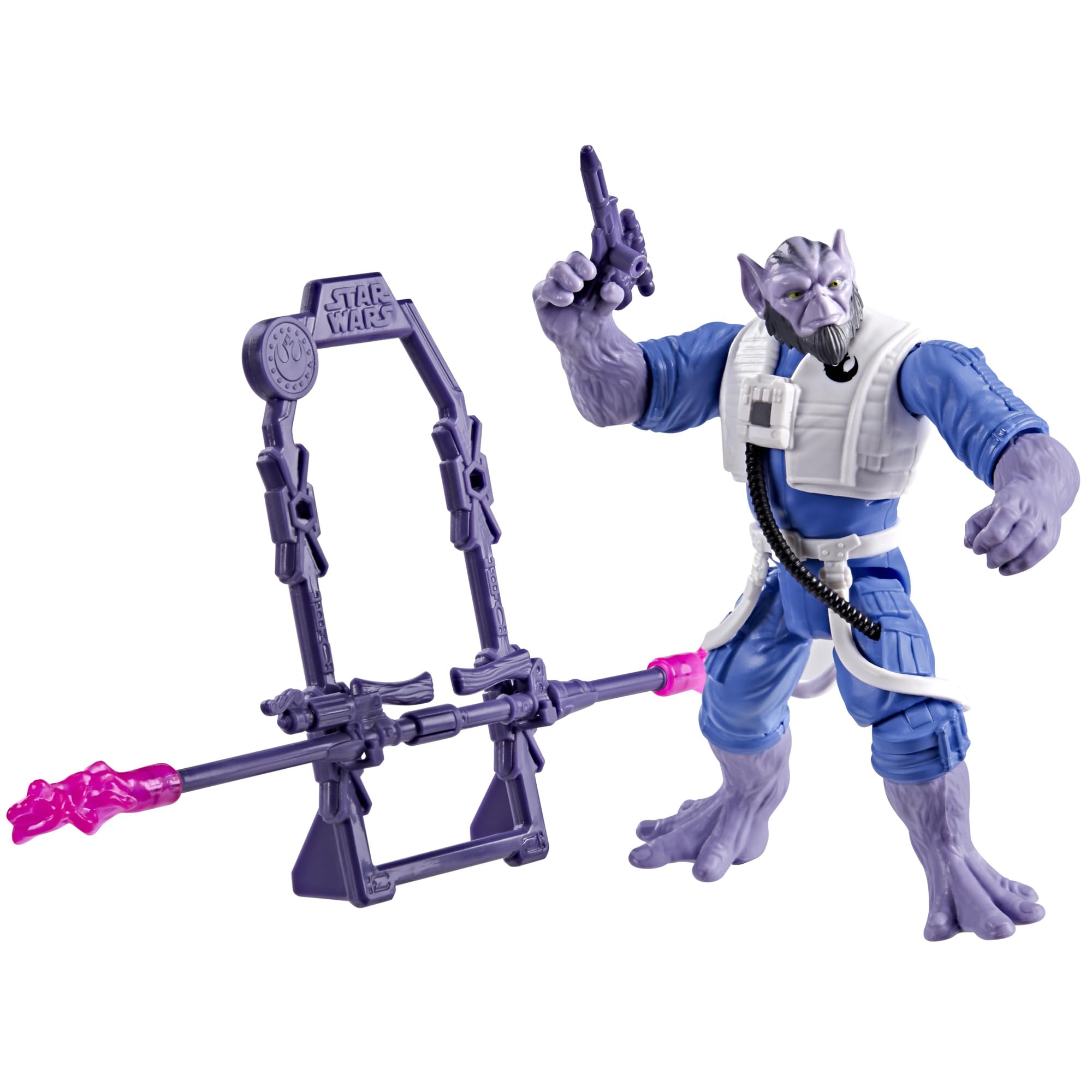 Star Wars Zeb Orrelios Action Figure - 11-cm Scale, Poseable, 4 Accessories | G2867