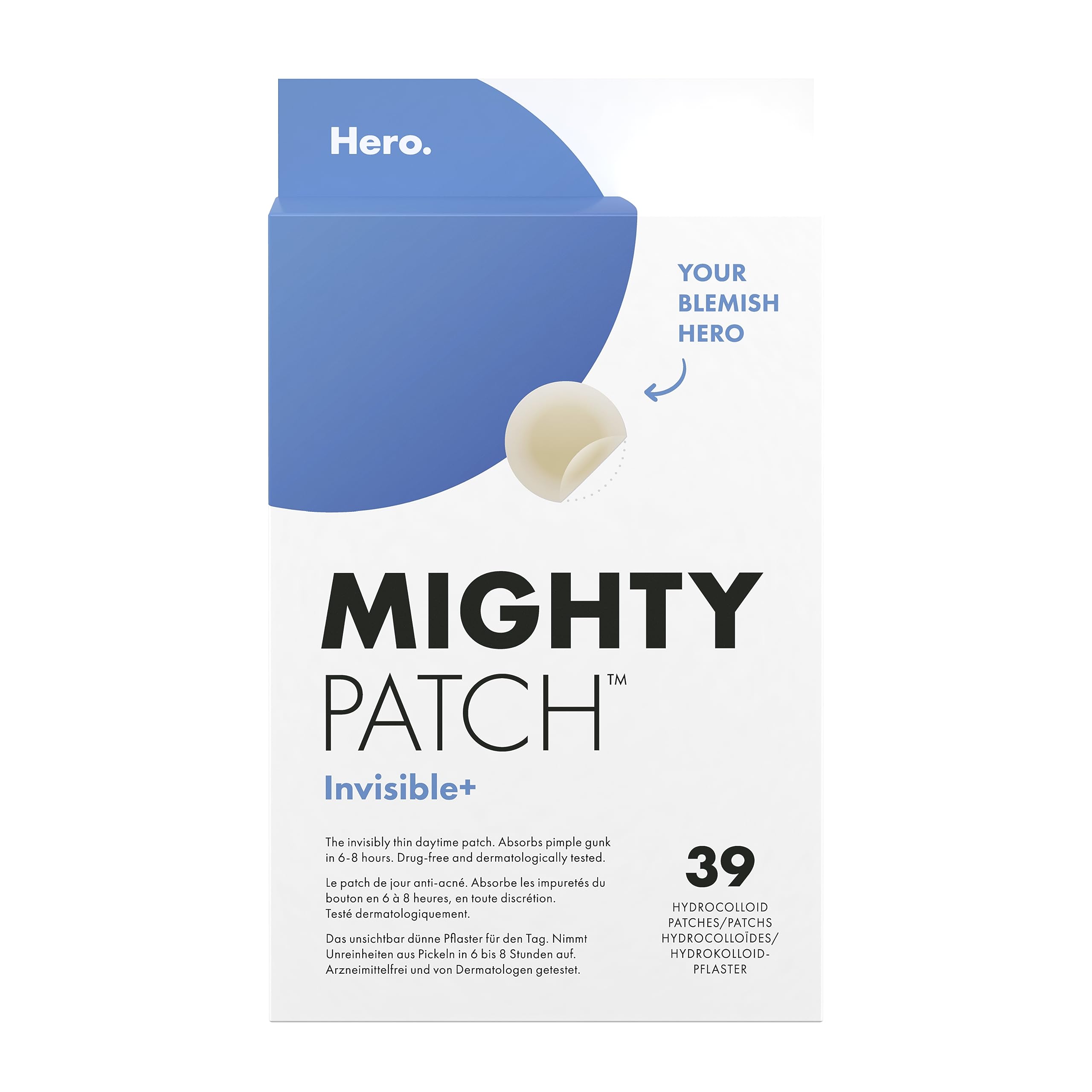 Hero Cosmetics - Mighty Patch Invisible+ Acne Patches (39 Count)