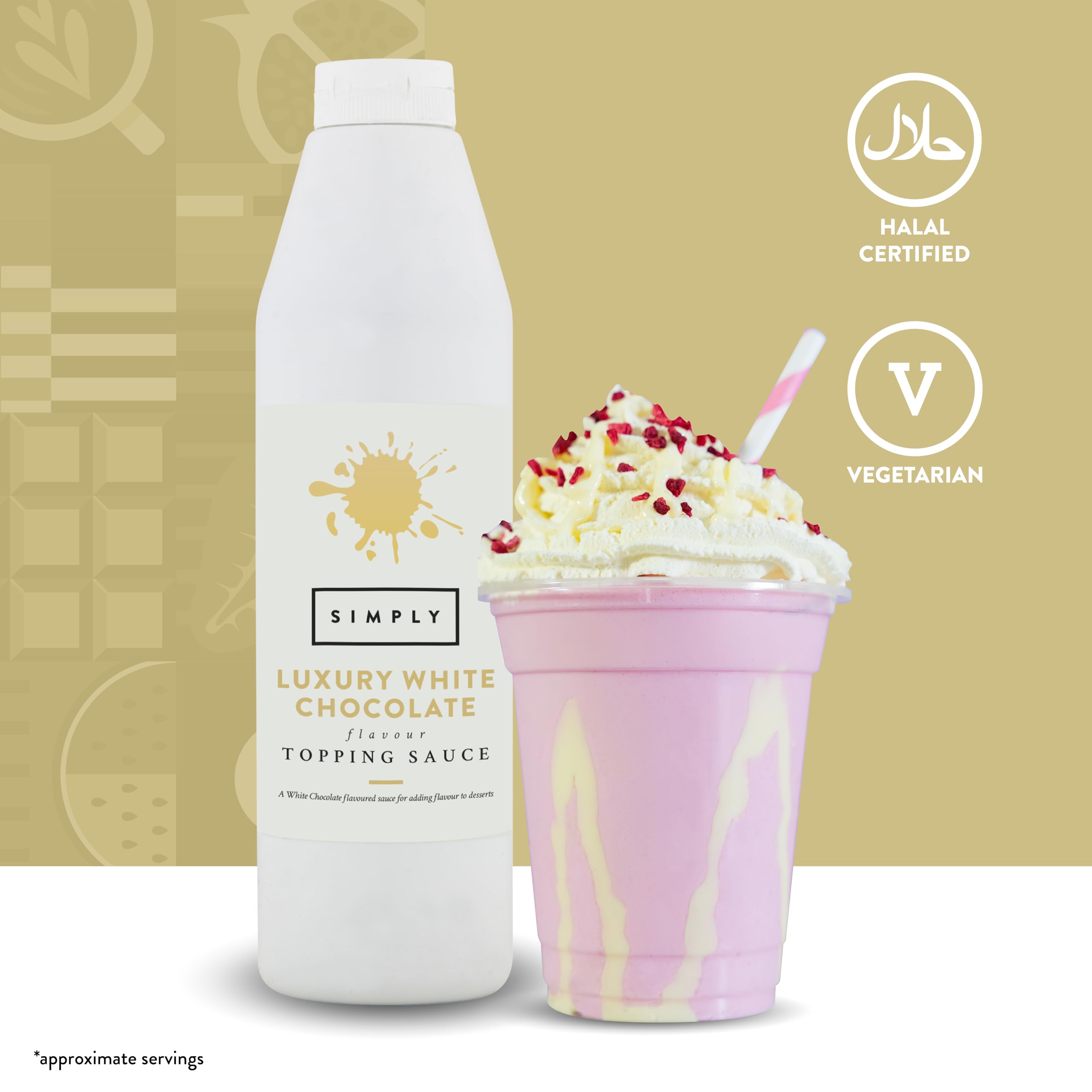 Simply - Luxury White Chocolate Topping Sauce (1 kg)