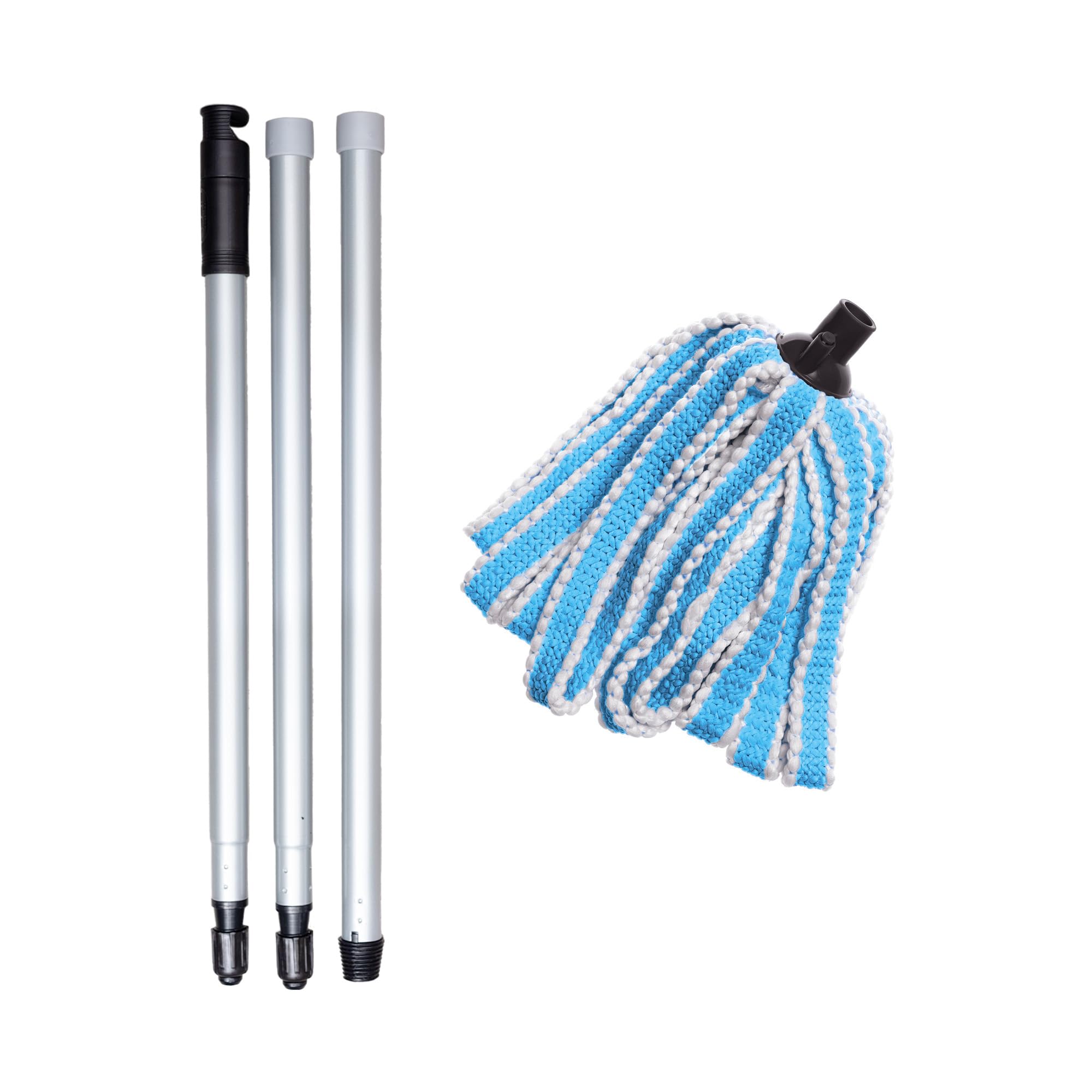 Addis Microfibre Mega Mop - Wet & Dry Floor Mop with 3-Piece Screw Fit Handle 6