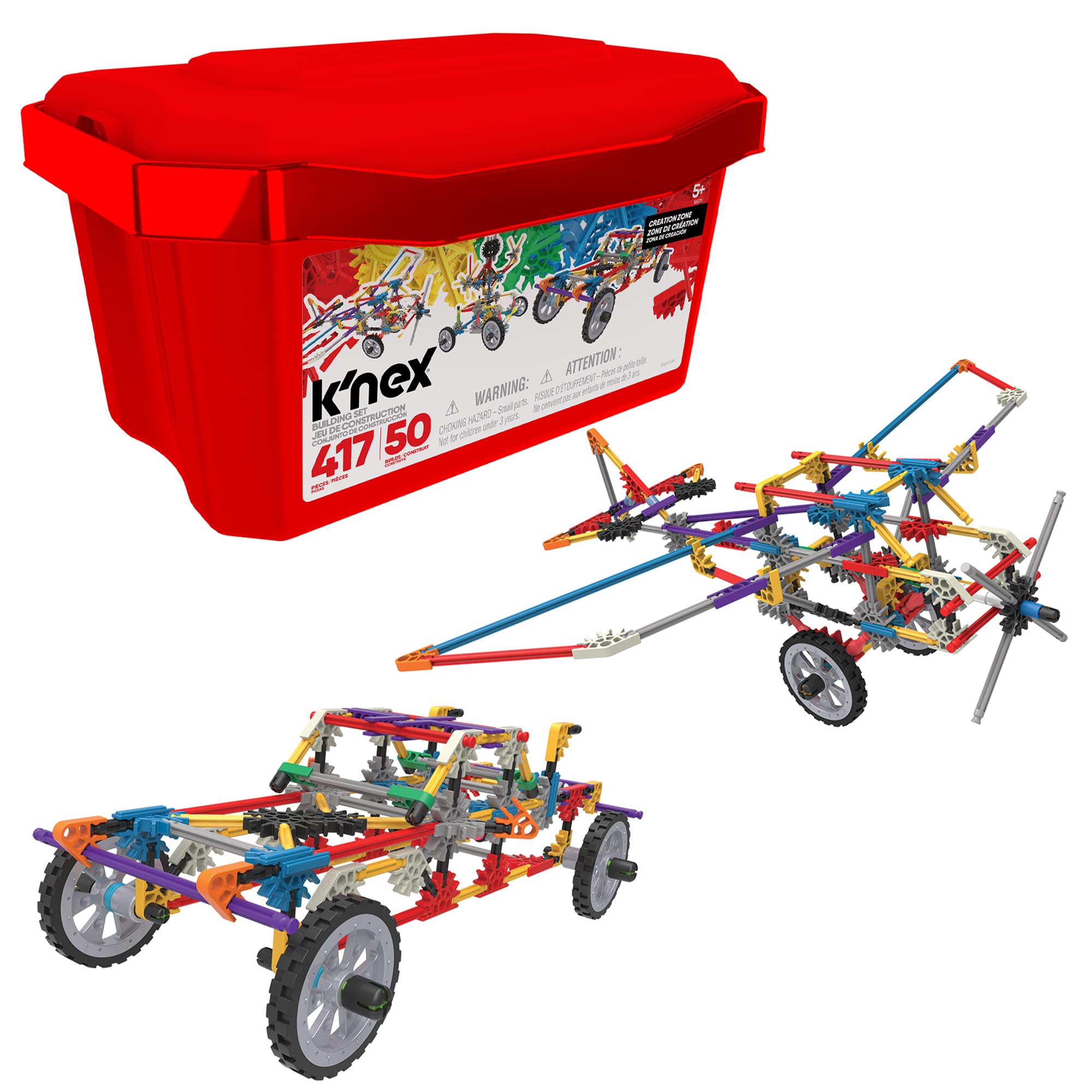 K'NEX Creation Zone 50 Model Building Set - 417-Piece STEM Toy for Ages 5+ 11