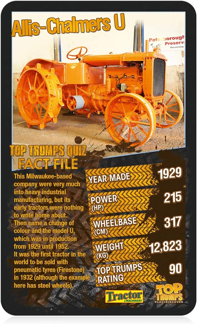 Top Trumps Top 30 Tractors Card Game