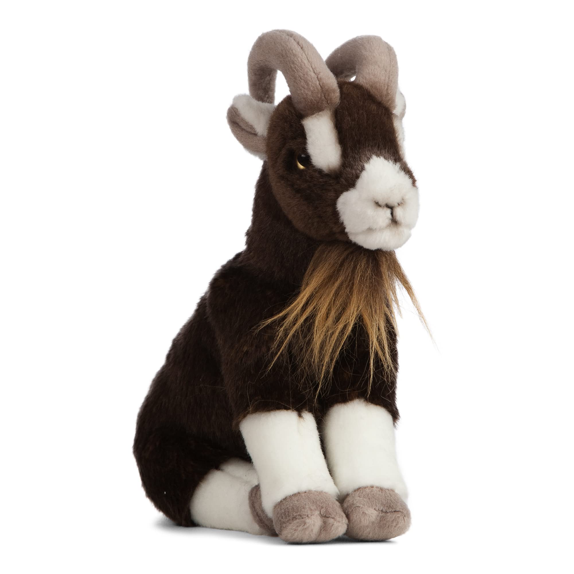 Living Nature Brown Billy Goat Realistic Farm Animal Soft Toy Plush | Eco Friendly | 0m+ 1