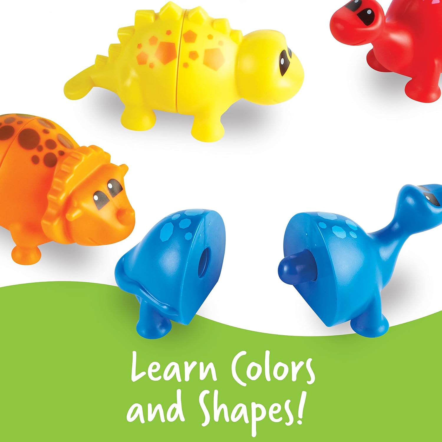 Learning Resources Snap-n-Learn Matching Dinos - Educational Toddler Puzzle for Ages 18 Months+