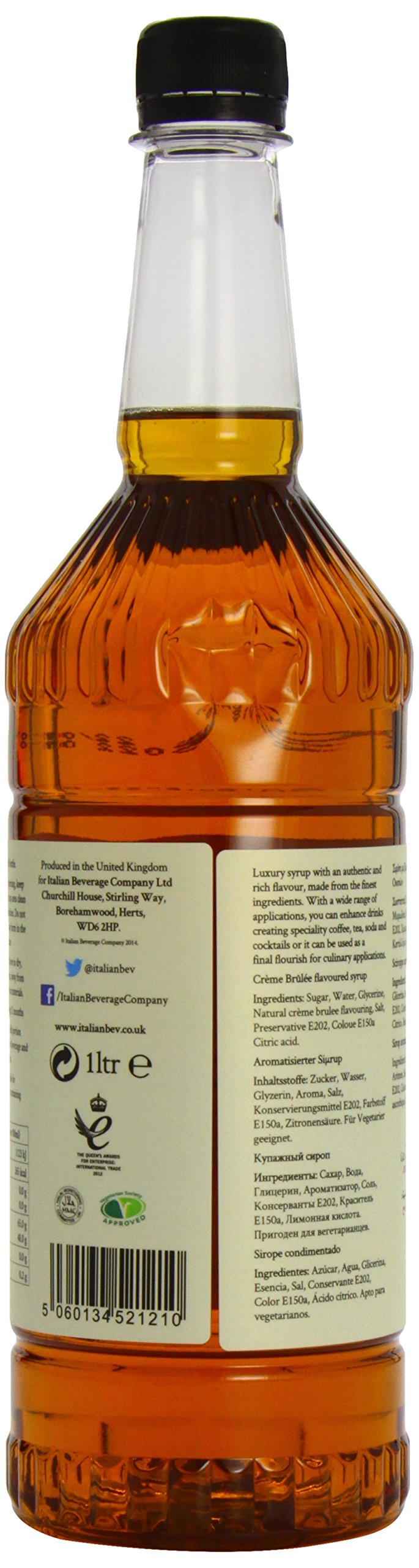 Simply - Crème Brûlée Flavoured Syrup, Vegan & Nut Free, for Coffee, Beverages & Baking