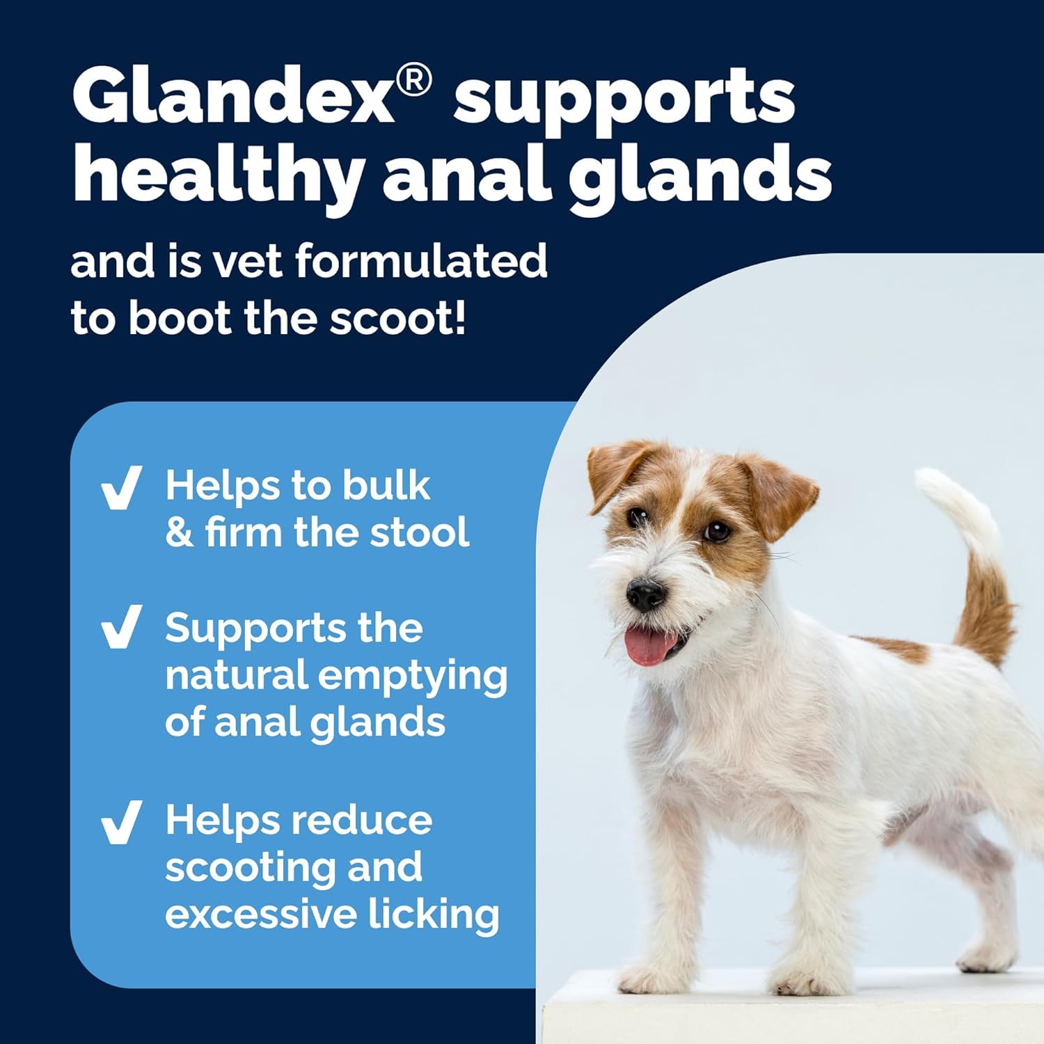 Vetnique Glandex For Dogs UK - 30 Soft Chews | Anal Gland Support | Chicken Flavour 4