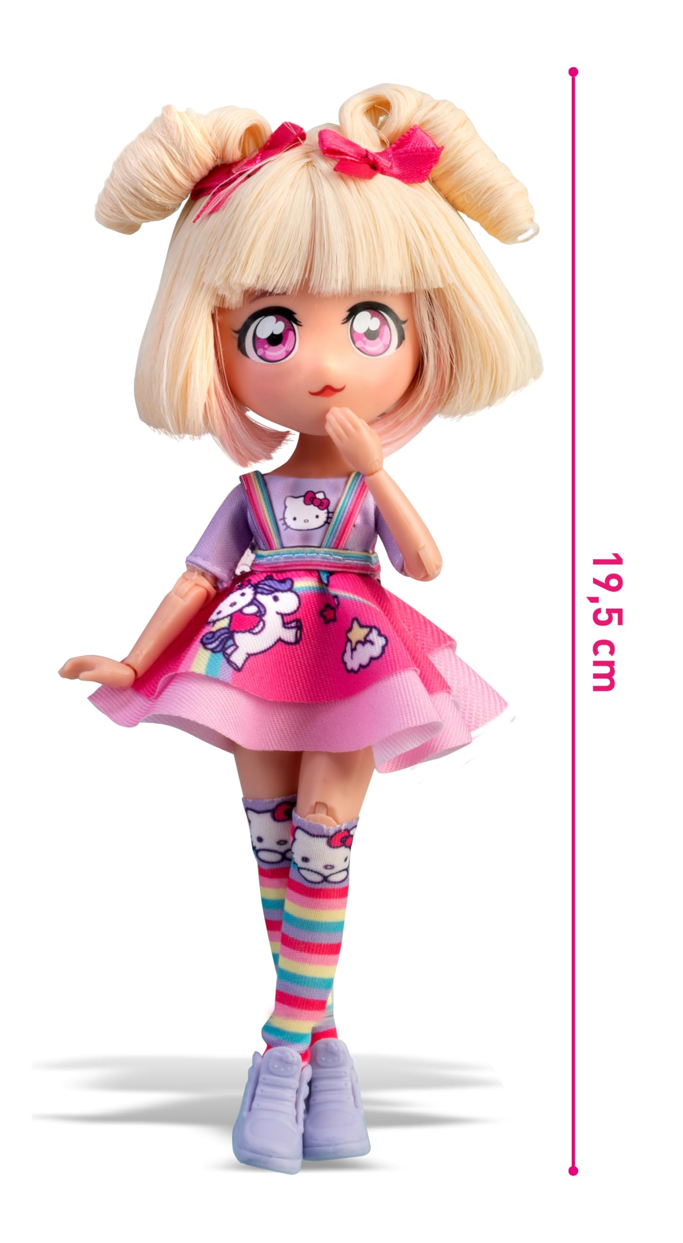 Hello Kitty Blonde Candy Unicorn Manga Doll - Sanrio Collectible for Ages 3+ 6