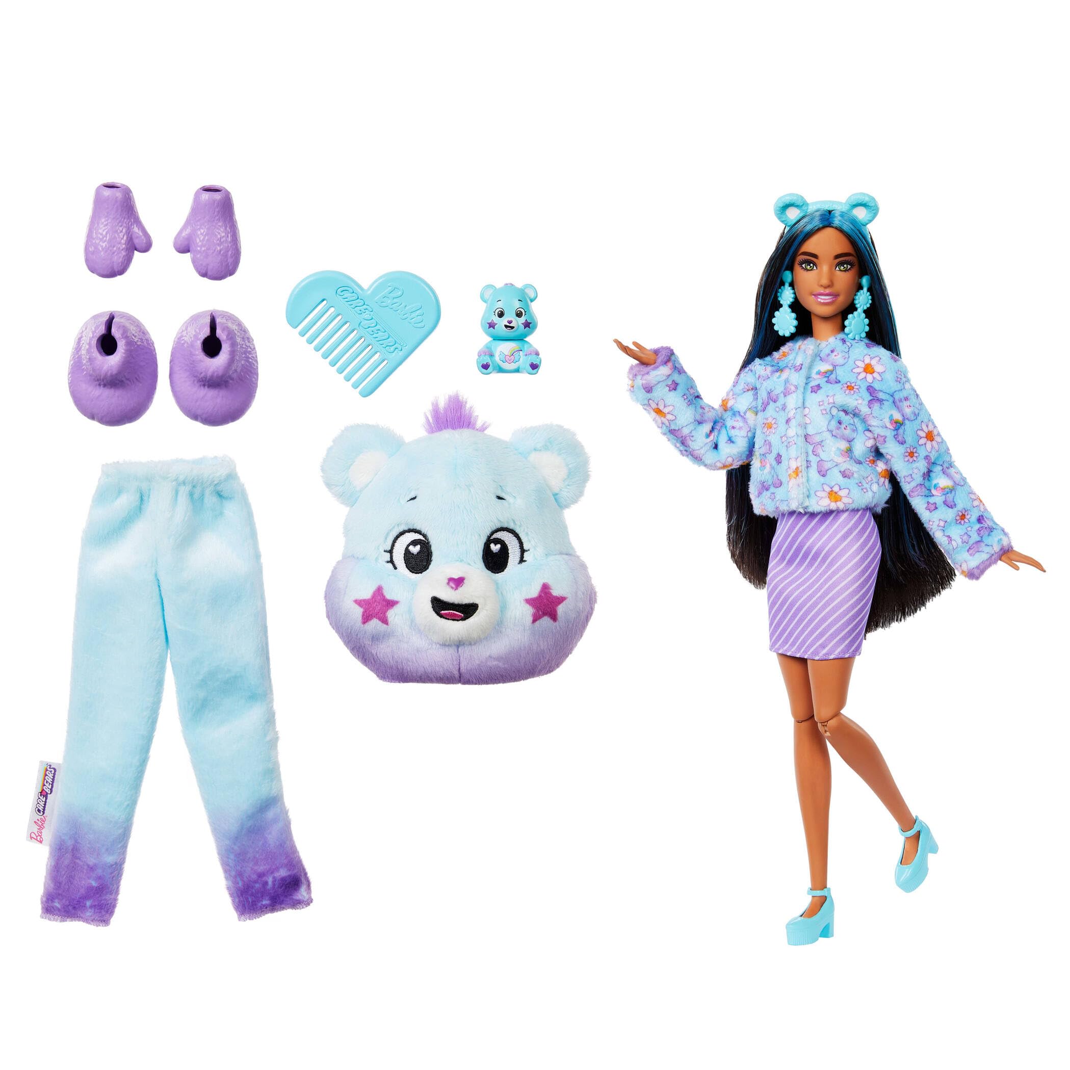 Barbie Cutie Reveal Care Bears Doll - Dream Bright Bear with 10 Surprises & Color Change | JFV61 4