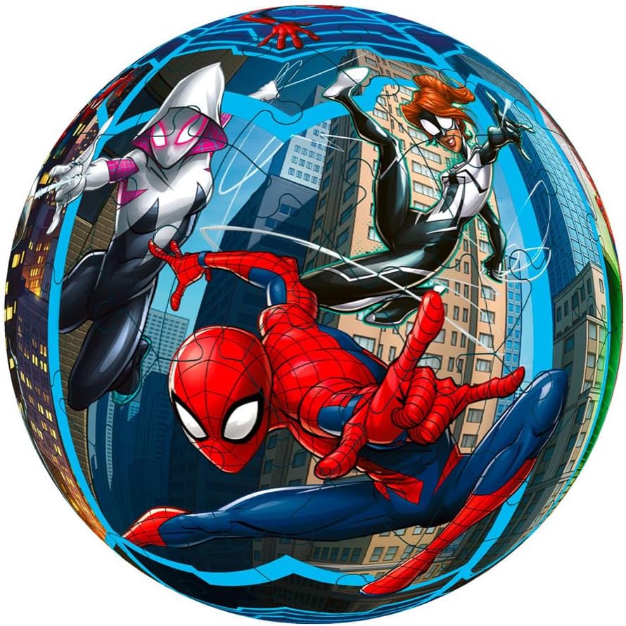 Ravensburger Marvel Spiderman 3D Jigsaw Puzzle - 72-Piece 3D Puzzle Ball for Kids 6 Years and Up 3