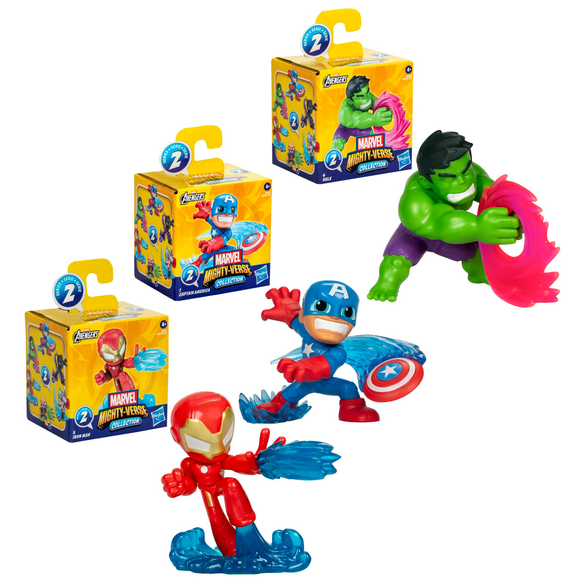 Hasbro Marvel Avengers Mighty-Verse Collection Series 1 Action Figures - 2.5-inch Scale, Ages 4+
