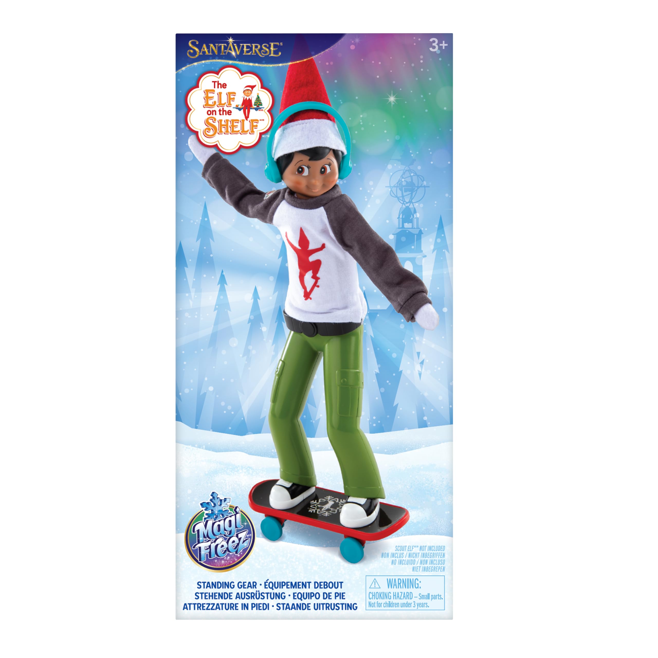 The Elf on the Shelf Holly Jolly Ollie Skateboard Set - Skateboard Playset for Kids 3 Years and Up 7