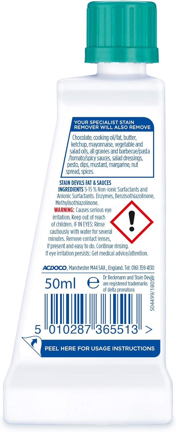 Dr. Beckmann Fleckenteufel Speiseöl- und Fettfleckenentferner, 50 ml 4