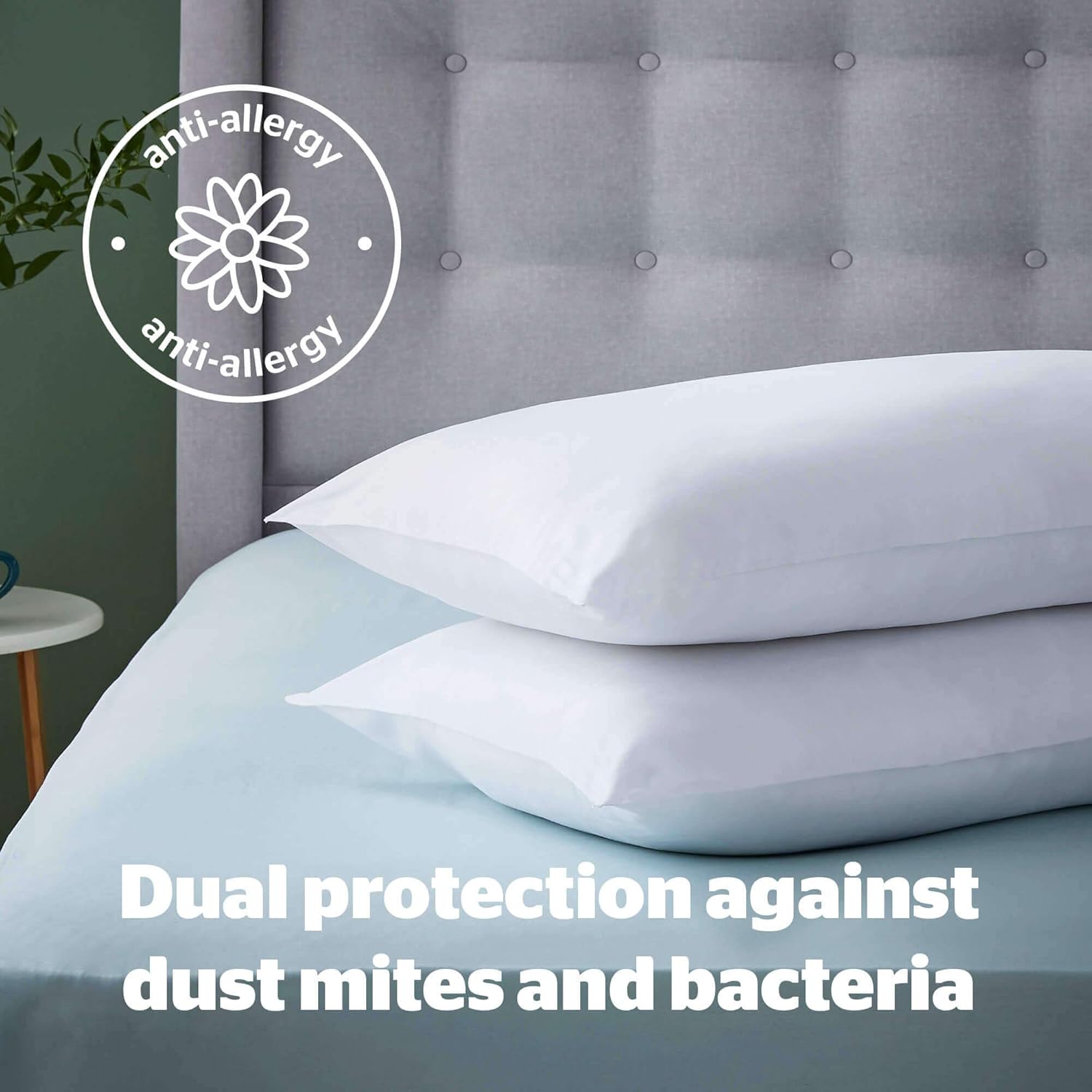 Silentnight – Anti-Allergie-Mikrofaser-Kissen, 2er-Pack (Twin) 15
