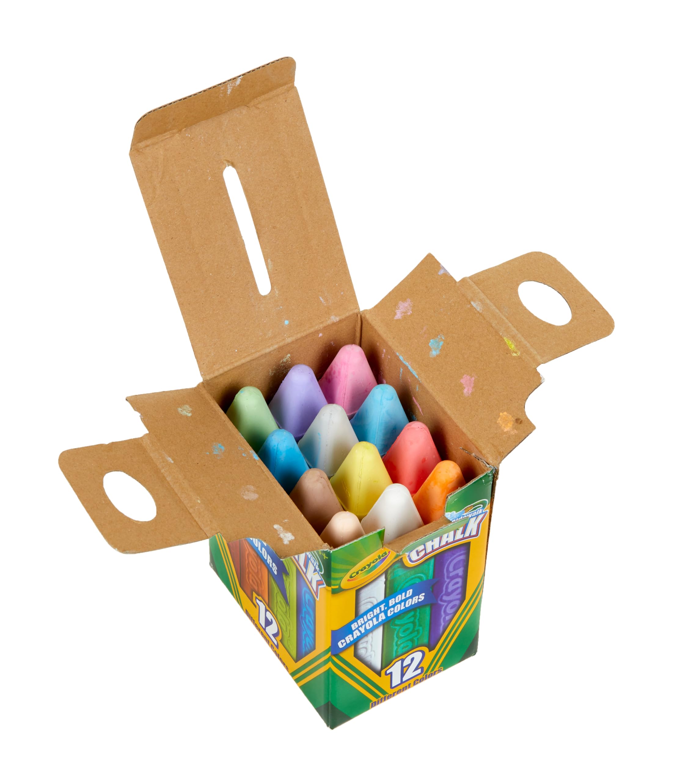 CRAYOLA Outdoor Chalk - Washable Sidewalk Chalk, Square Shape, 12 Assorted Colors 11