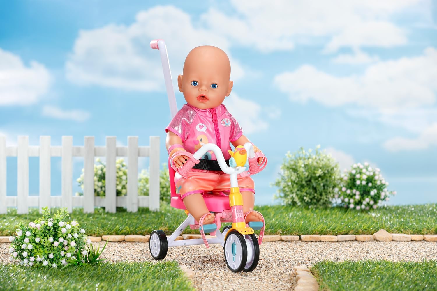 BABY born Bike Outfit 835876 - Sporty Bike Outfit with Gloves and Sunglasses for Dolls 6