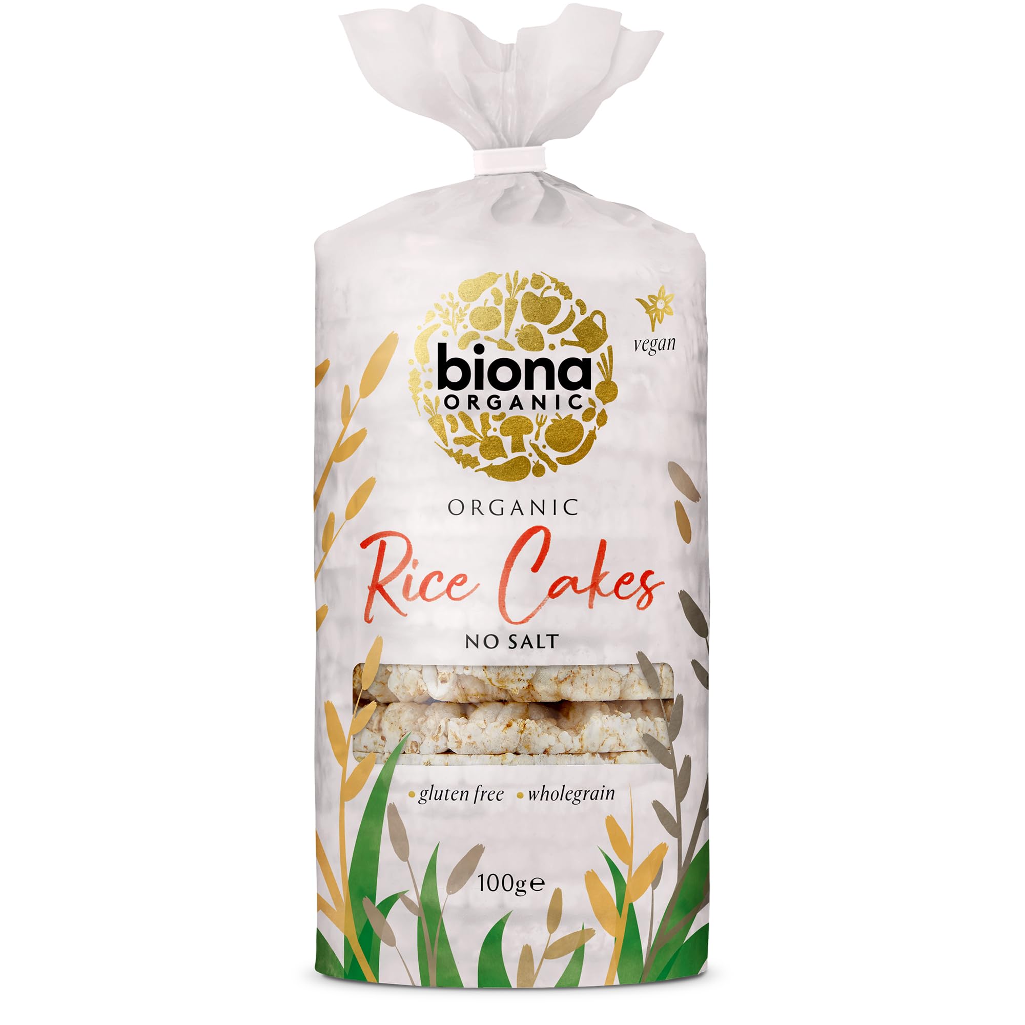 Biona Organic Rice Cakes - No Salt, 100g