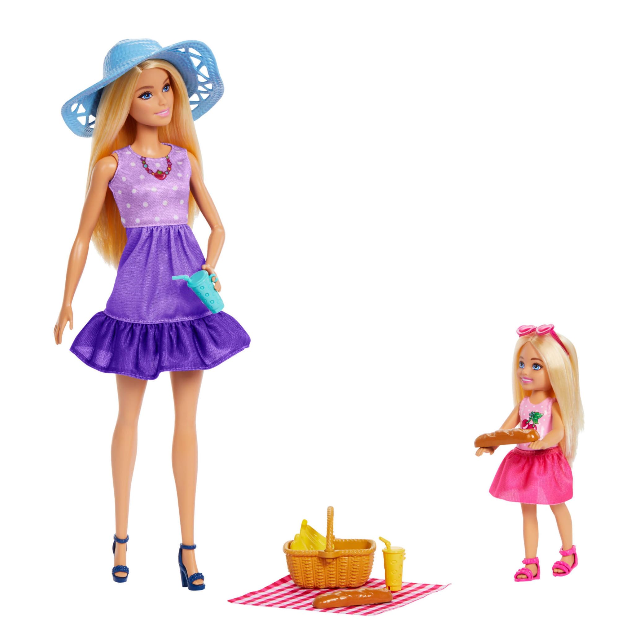Barbie Family & Friends Dolls & Accessories Playset - Picnic-Themed Fun for Ages 3+