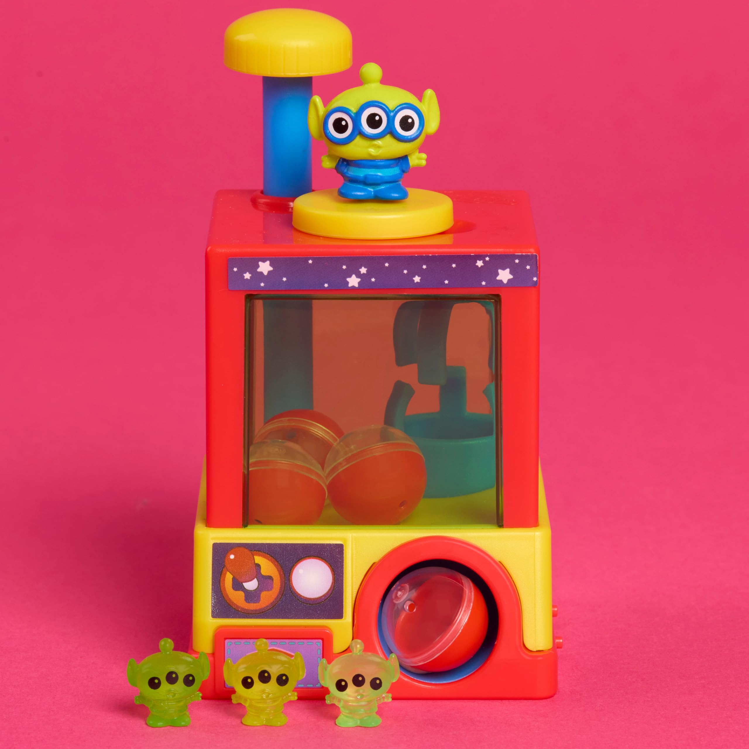 Just Play Disney Doorables Whatcha Gotcha Claw Machine - Squish’Alots Collectible with Micro Figures & Stickers