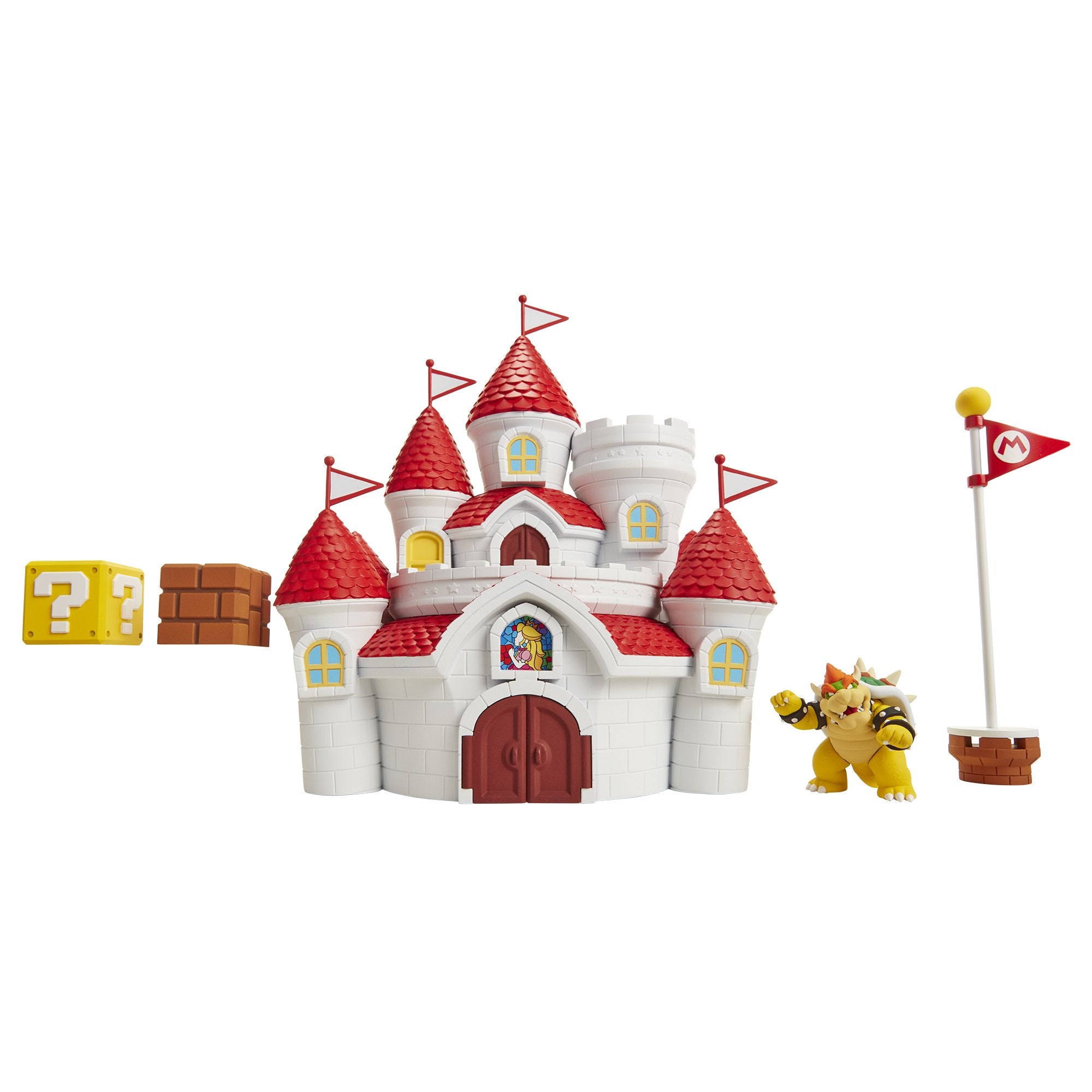 Nintendo Mushroom Kingdom Castle Playset by Jakks Pacific | Includes Exclusive 2.5' Bowser Figure | Ages 3+ 3