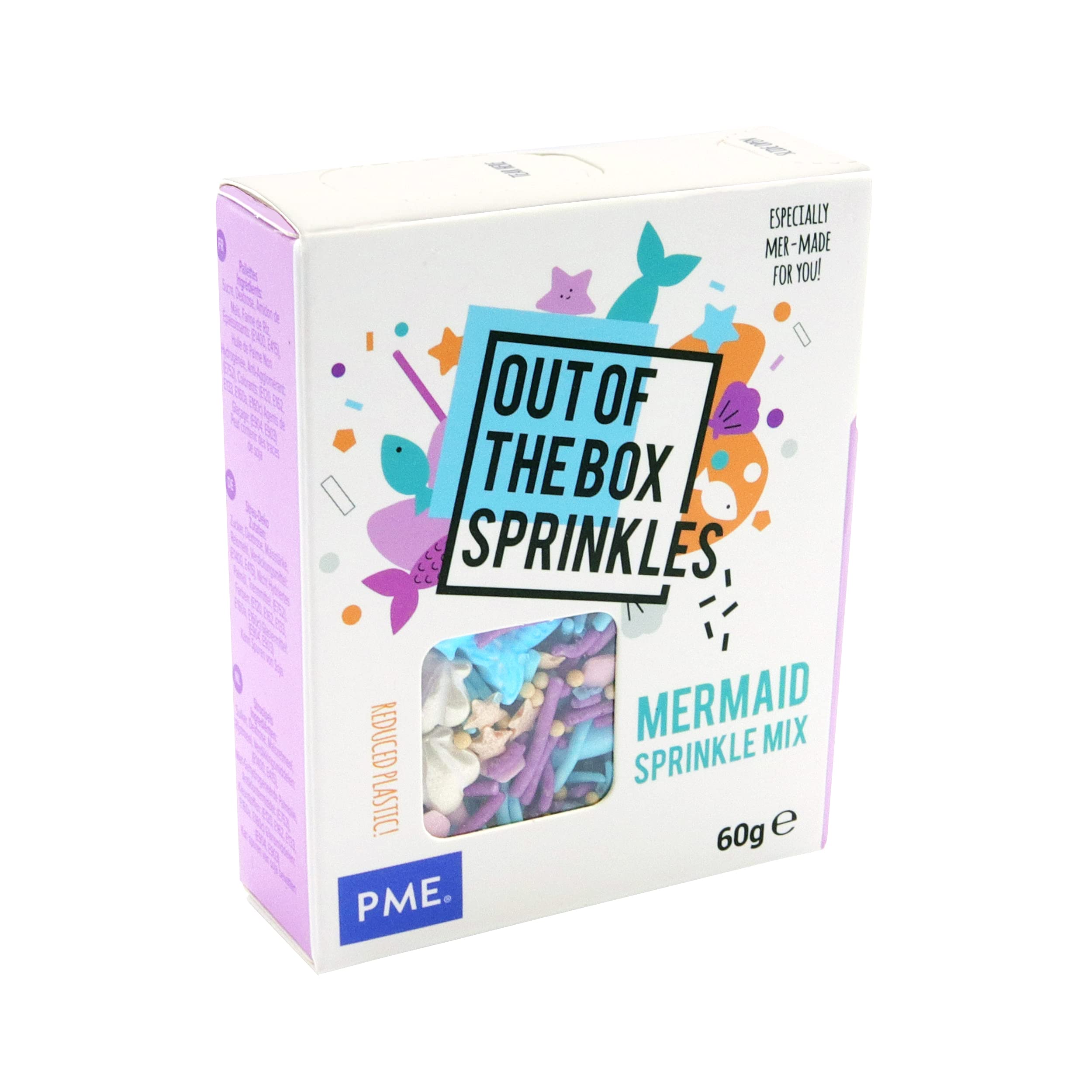 PME Out the Box Mermaid Sprinkle Mix - Multi-colored | 60g Resealable Box