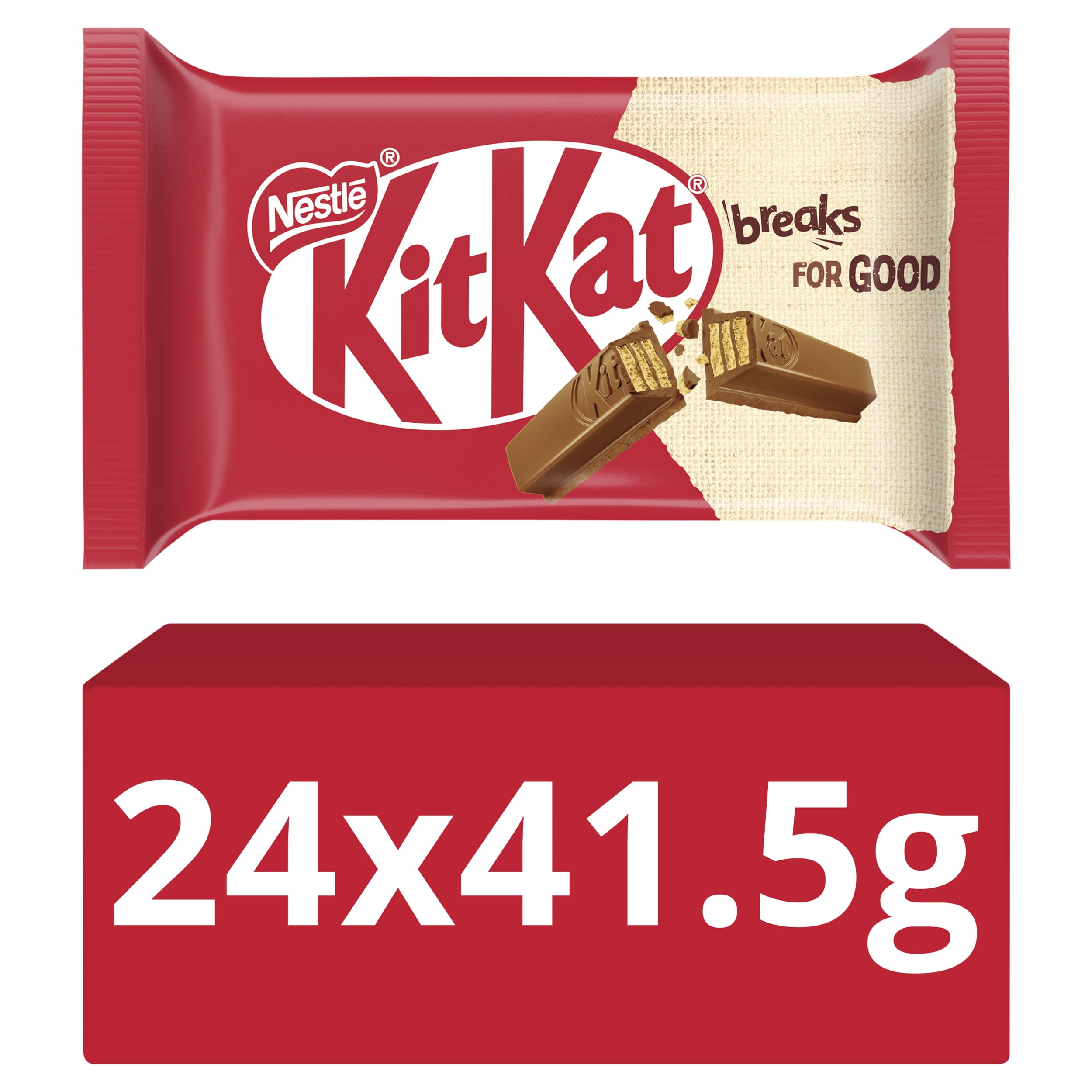 KITKAT - 4 Finger Milk Chocolate Bars, 24-Pack (24 x 41.5 g) 8