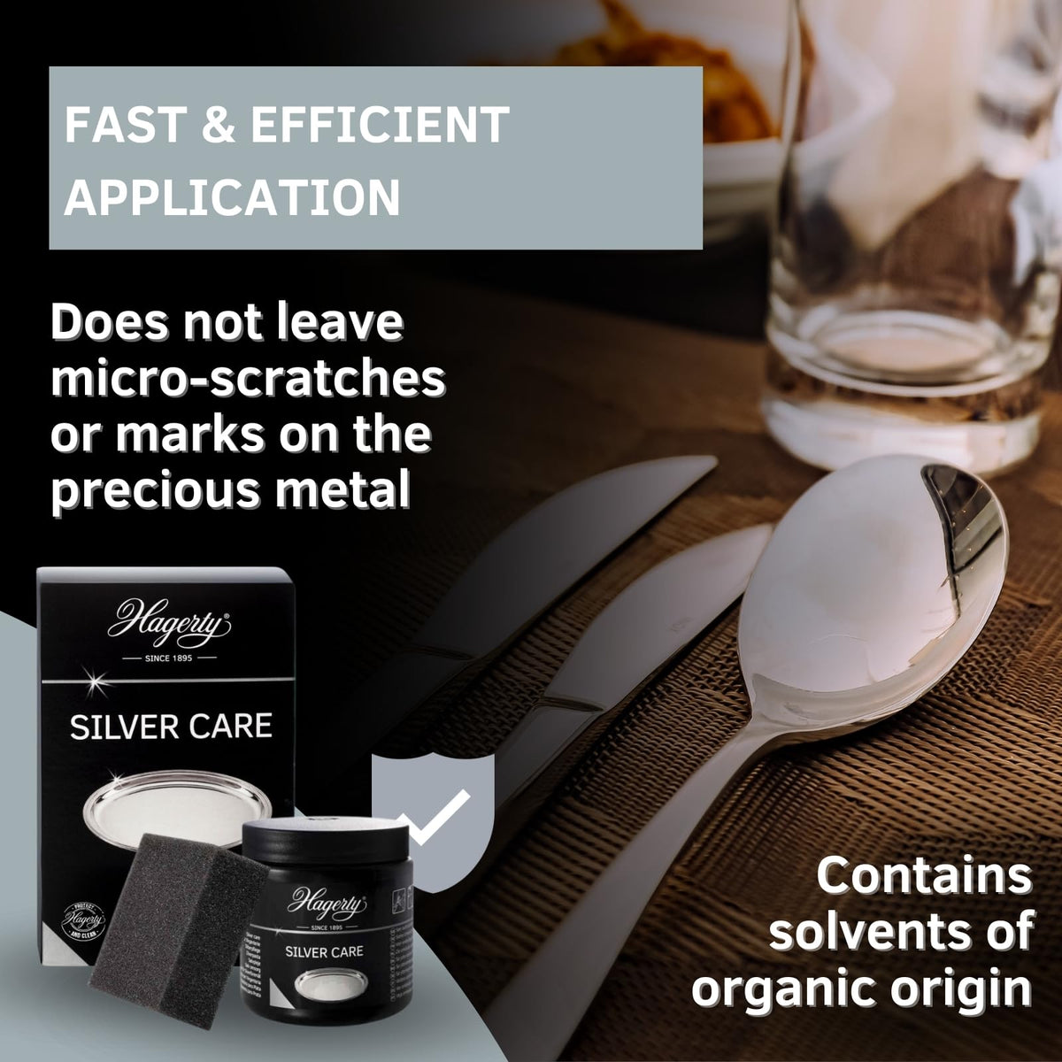 Hagerty Silver Care Silver Paste - Silver Polish, 185 g