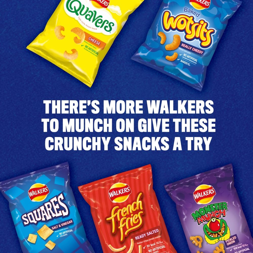 Walkers Wotsits Really Cheesy Multipack Snacks Crisps 20x16.5g 3