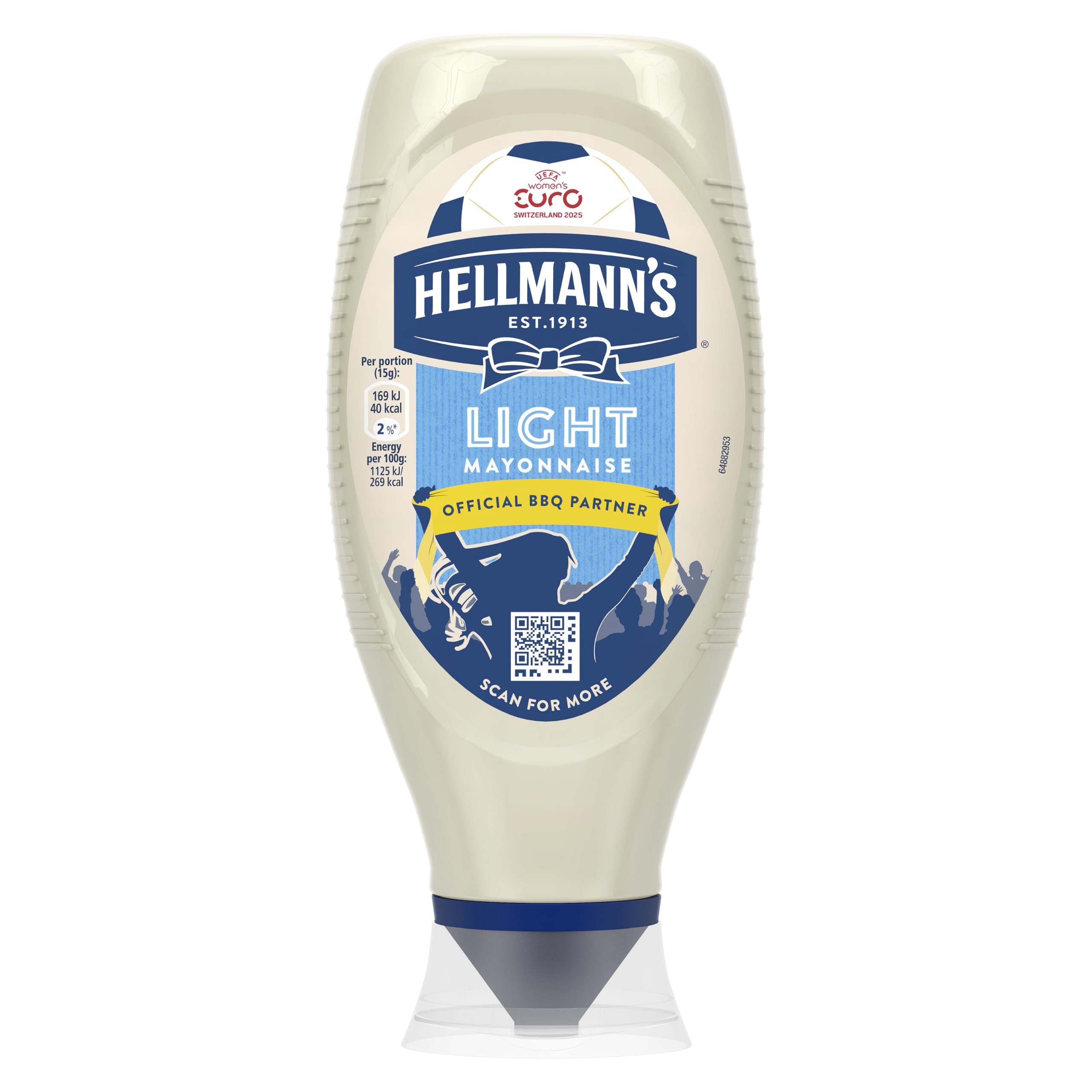 Hellmann's UEFA Women's EURO 2025 Limited Edition Light Mayonnaise Squeeze Bottle