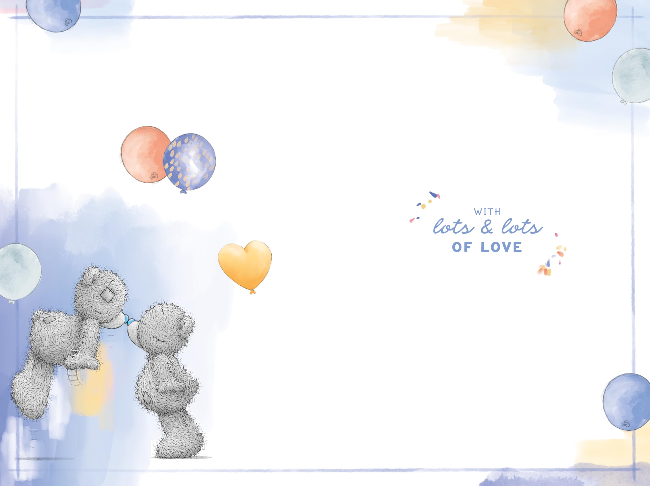 Me To You Tatty Teddy Wonderful Boyfriend Luxury Gold Foil Birthday Card, 6 x 9 inches