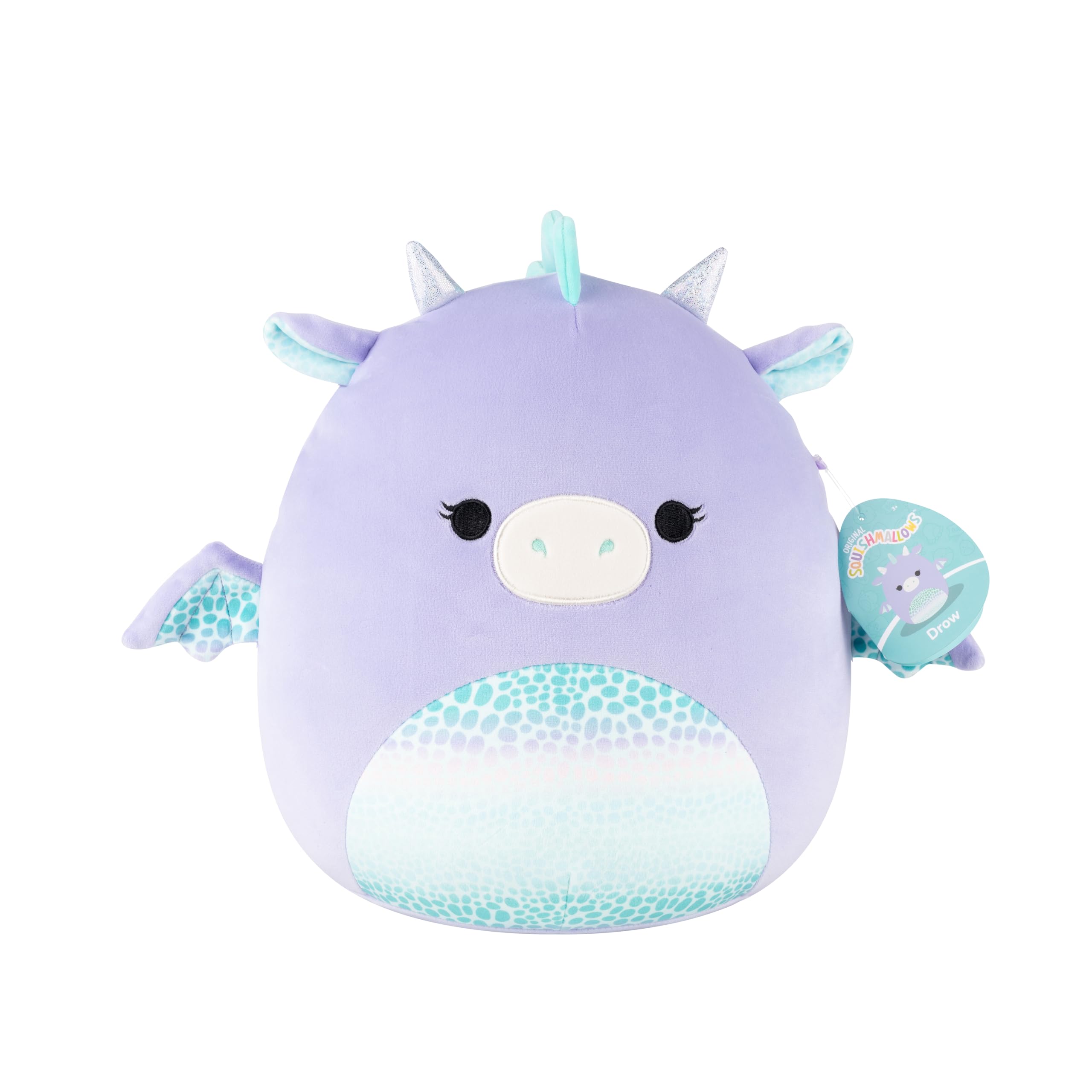 Squishmallows Drow the Purple Dragon - 12-Inch Plush Stuffed Animal