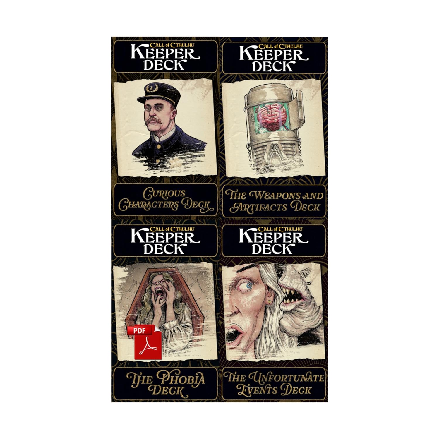 Chaosium Call of Cthulhu Keeper Decks (Zweite Ausgabe)
