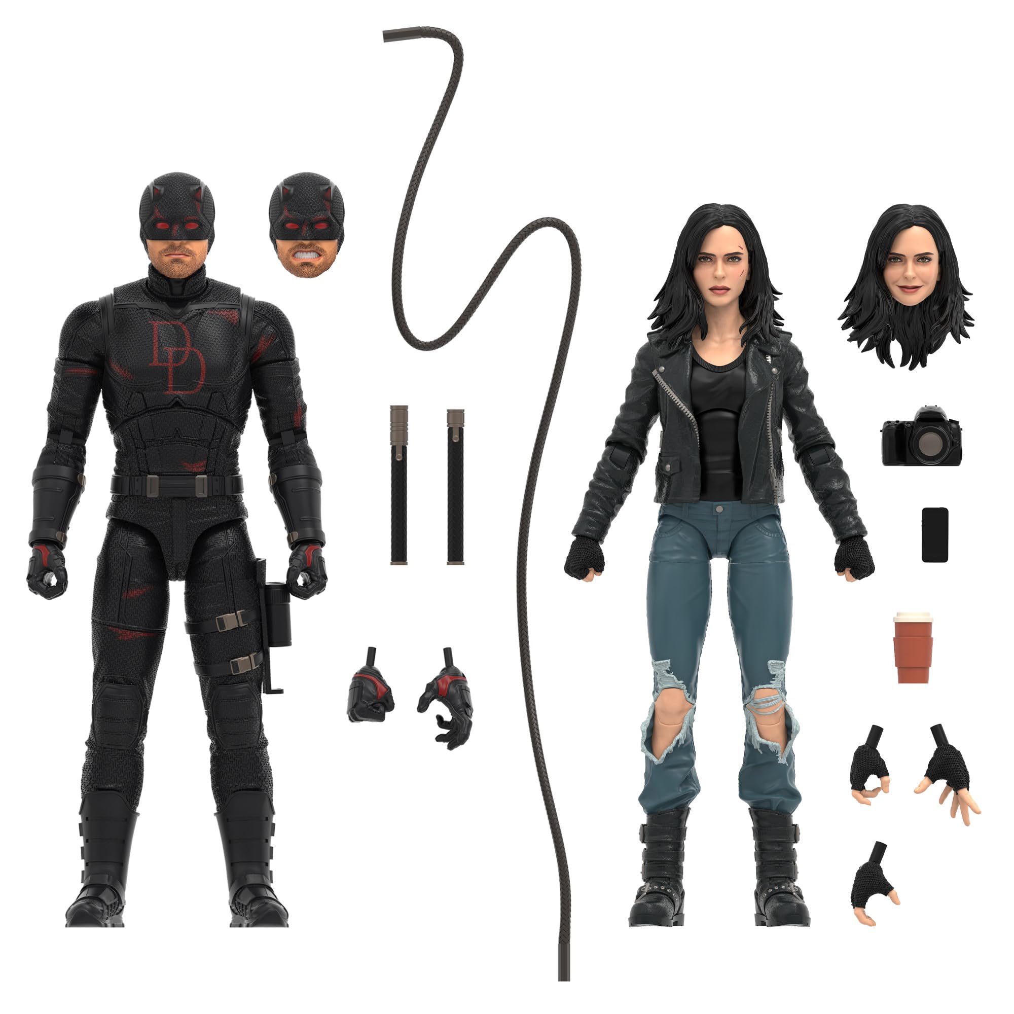 Marvel Legends Series Daredevil & Jessica Jones Action Figures Set | 6-Inch Scale