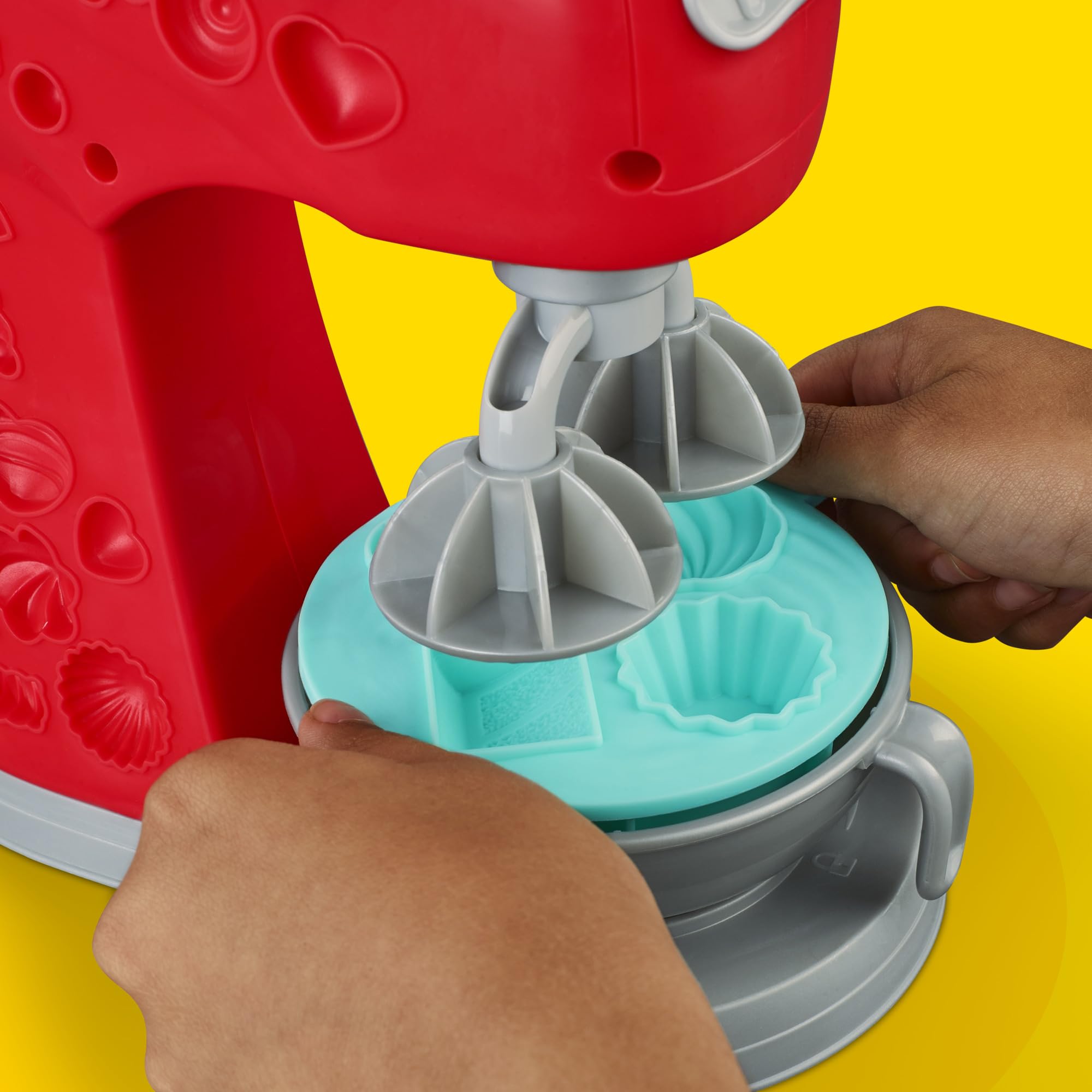 Play-Doh Kitchen Creations Magical Mixer Spielset – Spielzeugmixer mit 5 Dosen Play-Doh für Kinder ab 3 Jahren 3