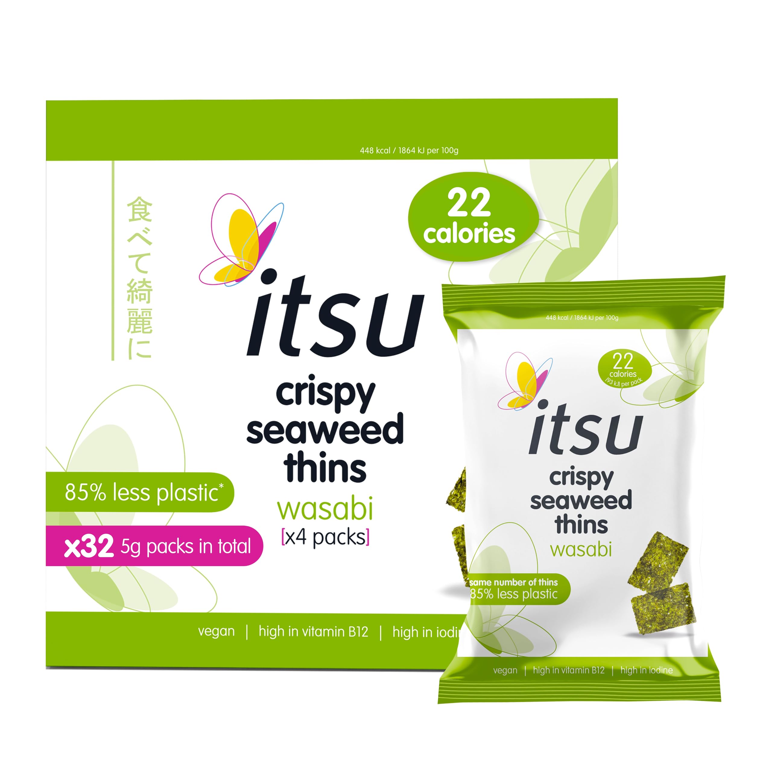 itsu - Wasabi Seaweed Thins 32-Pack
