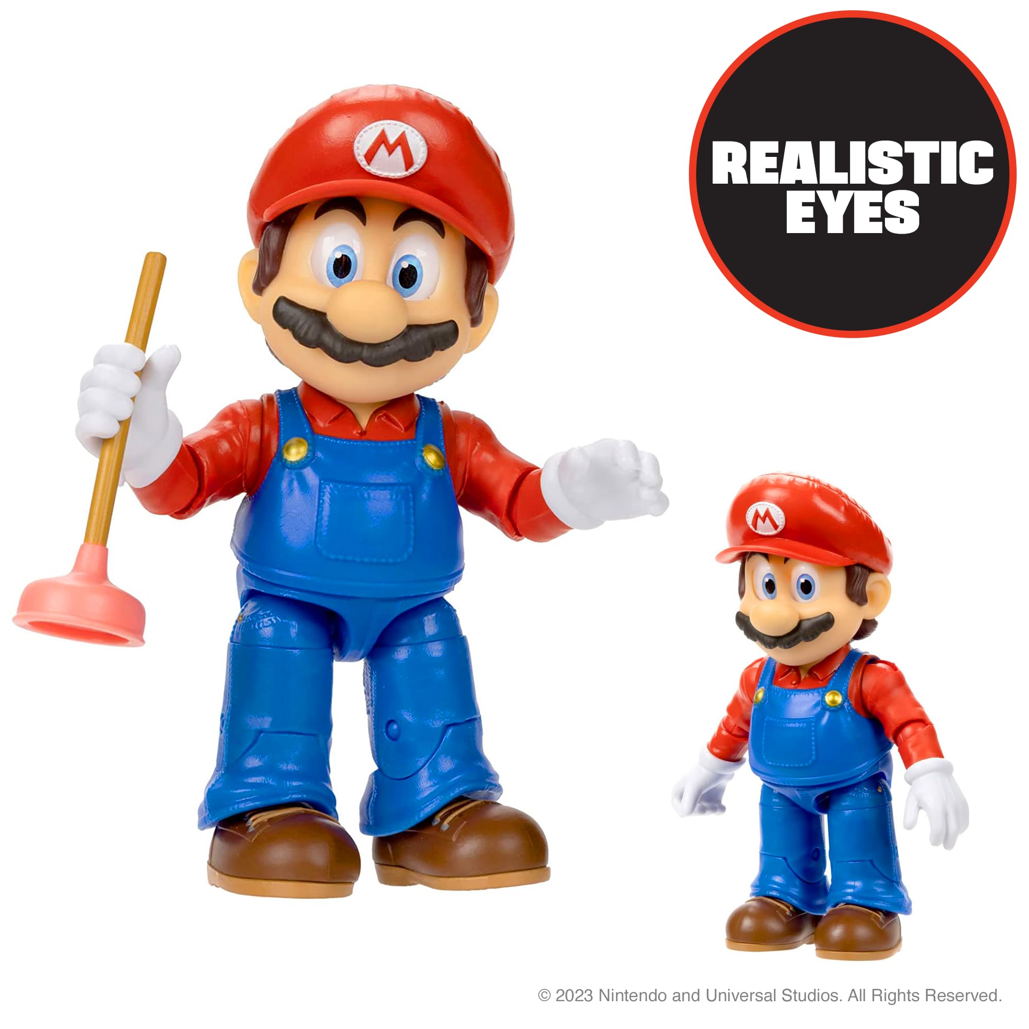 The Super Mario Bros. Movie - 5" Mario Action Figure with Plunger Accessory 11