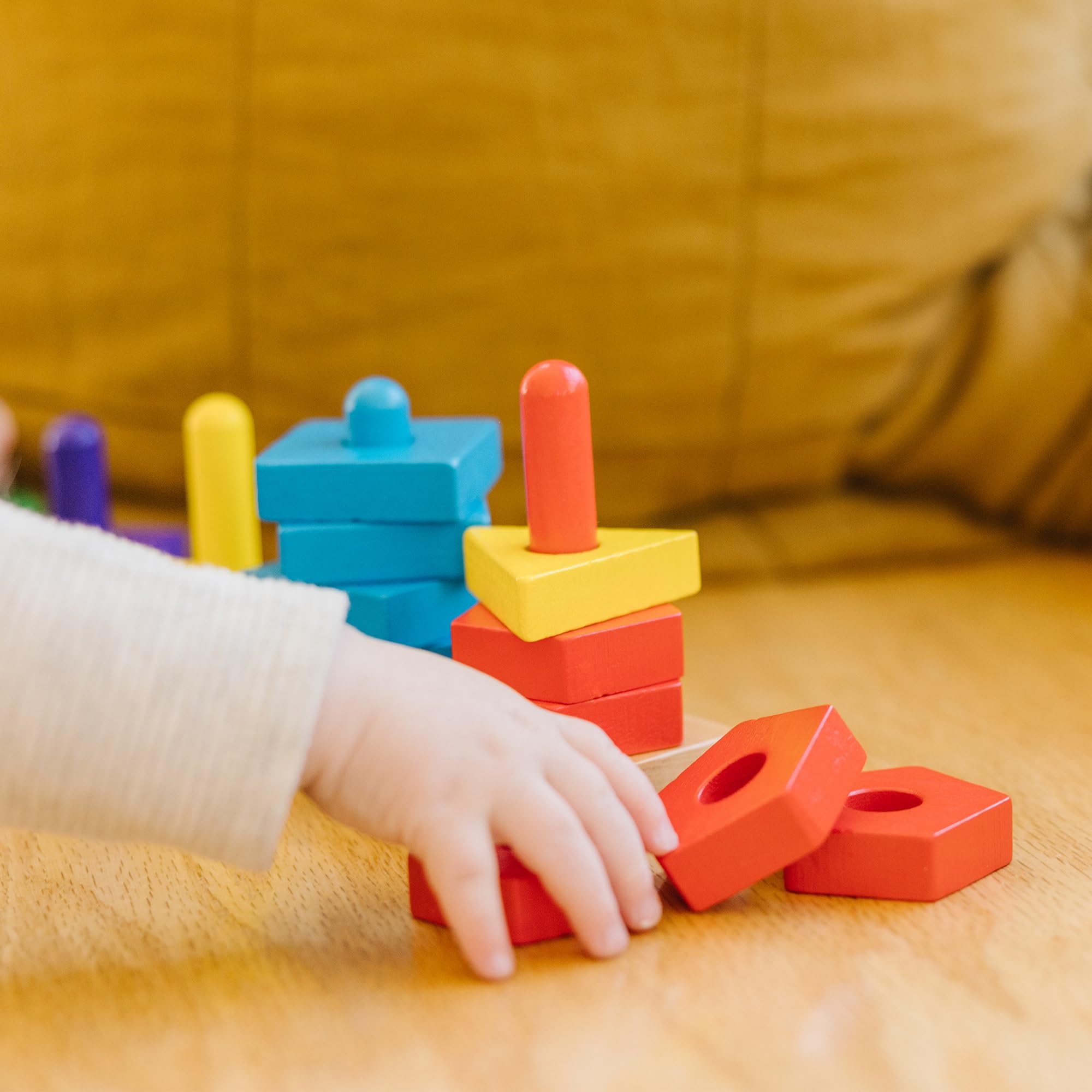 Melissa & Doug Stack and Sort Board - Wooden Educational Toy for Toddlers 2+ 13