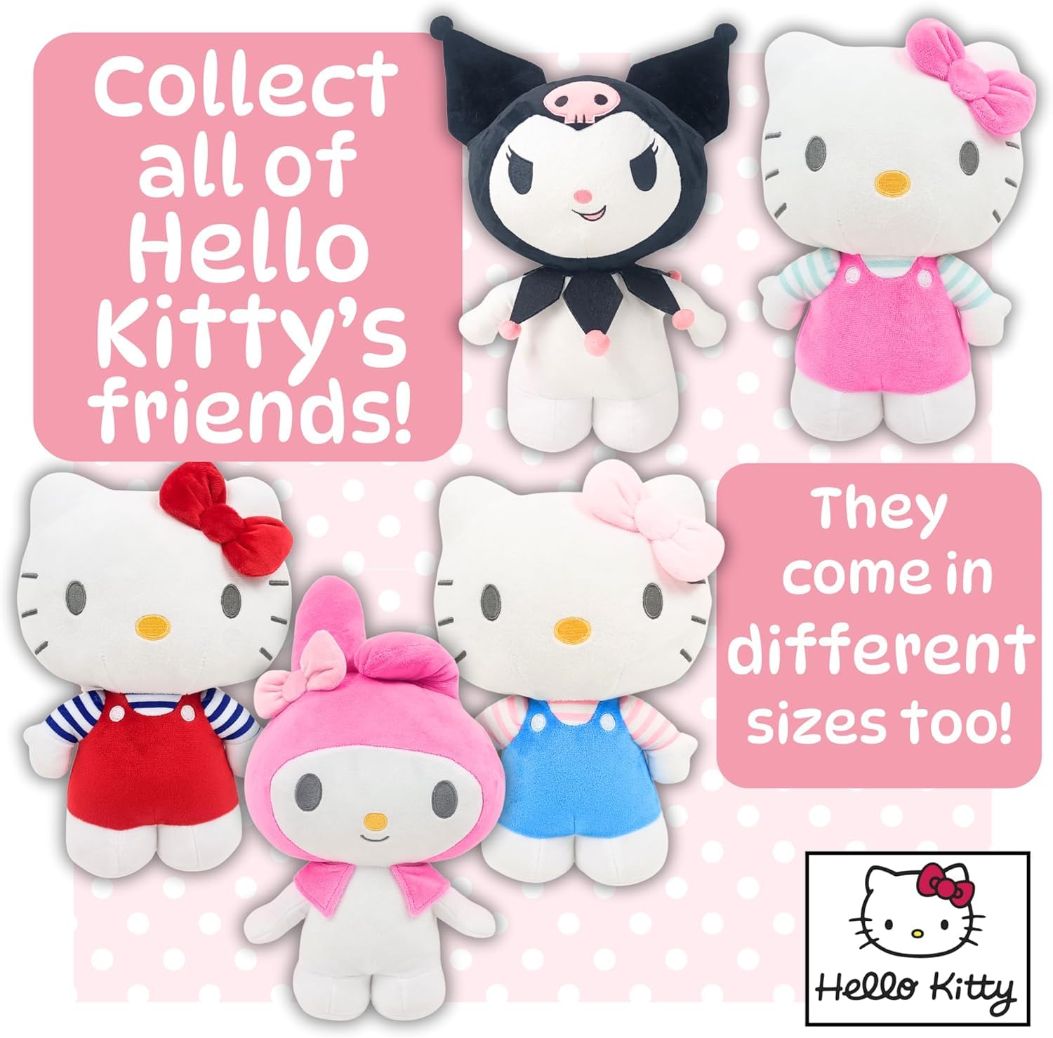 Hello Kitty Official Plush - 30 CM Large Standing Pink, Sanrio Collectible 4