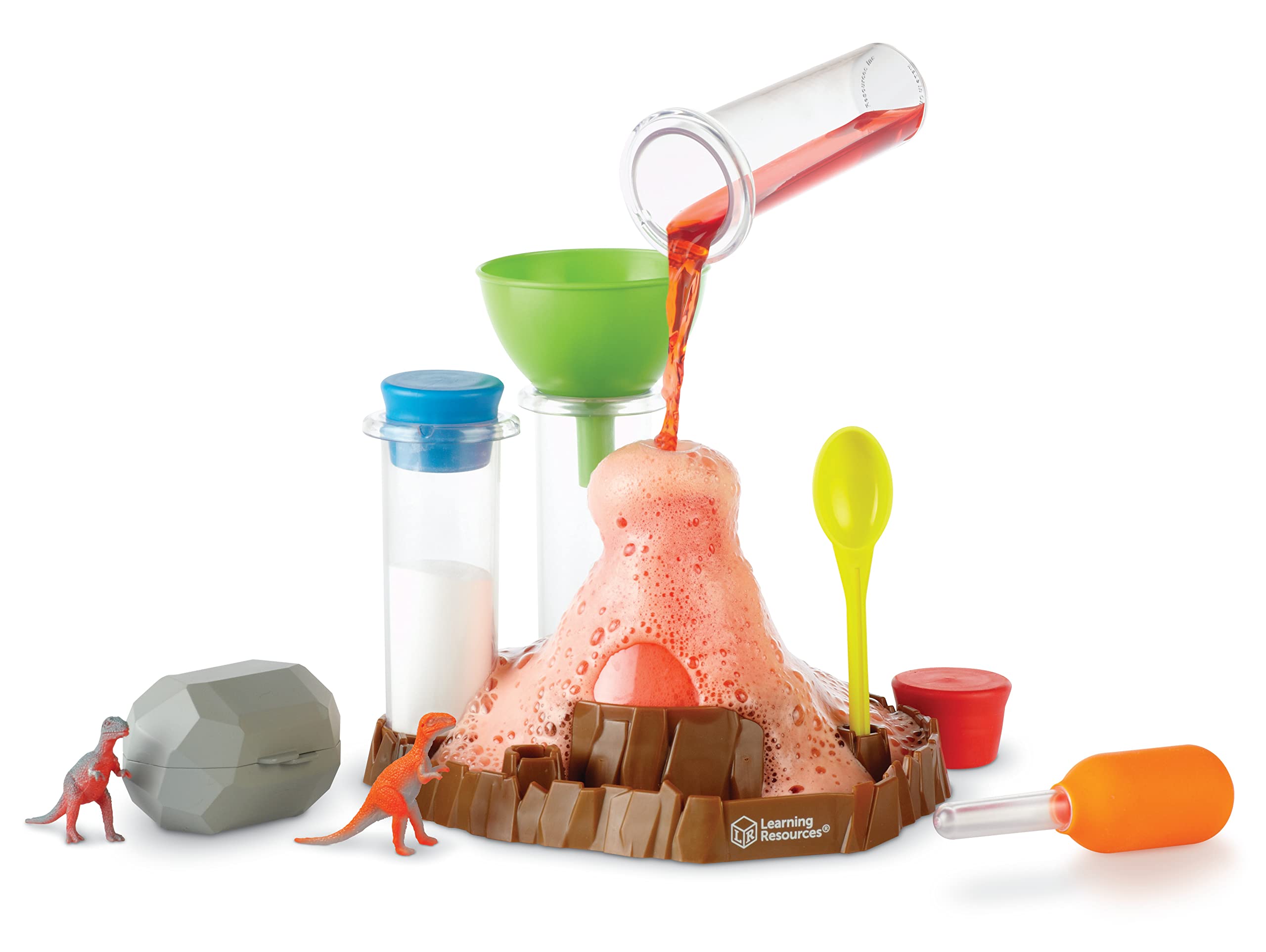 Learning Resources Fizzy Volcano Preschool Science Lab Set Ages 4+, Fizzy Foamy Reactions Chemistry Experiments for Kids, STEM Toys for Kids, 13 Pieces 3